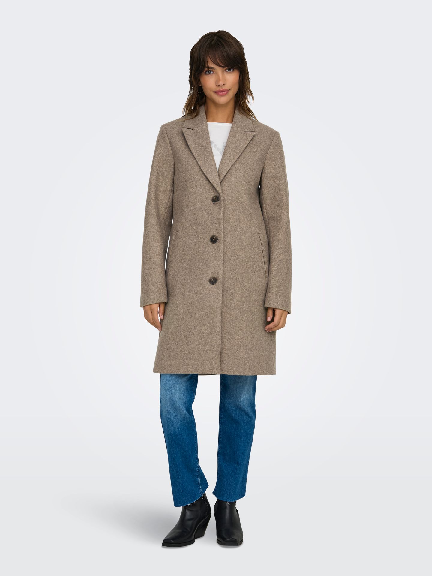 JDY JDYECHO COAT OTW NOOS Nature/MELANGE 2900168513030
