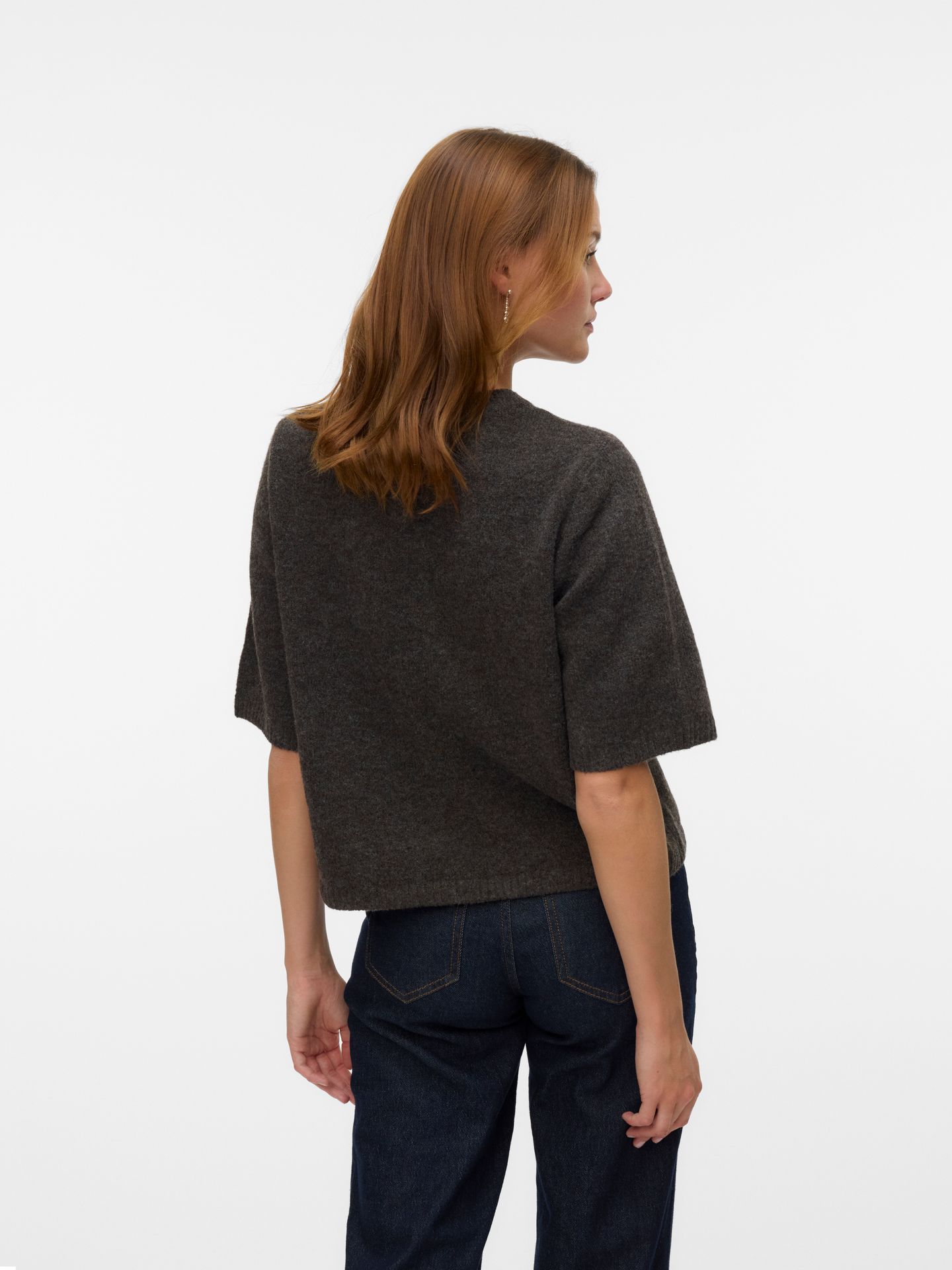 Vero Moda VMBOOM 2/4 O-NK OVERSIZE PULLOVE GA Chocolate Torte/MELANGE 2900168519018