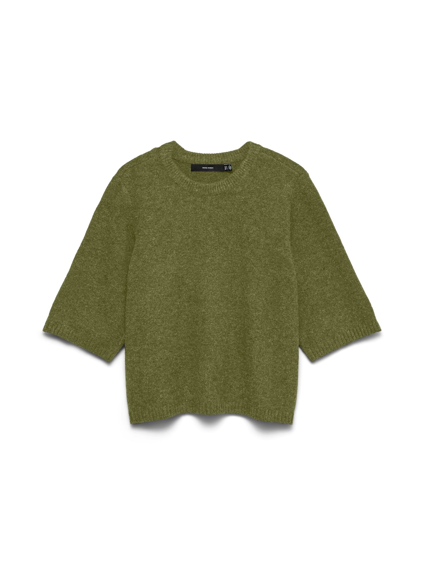 Vero Moda VMBOOM 2/4 O-NK OVERSIZE PULLOVE GA Sphagnum/MELANGE 00119497-EKA26011400003671