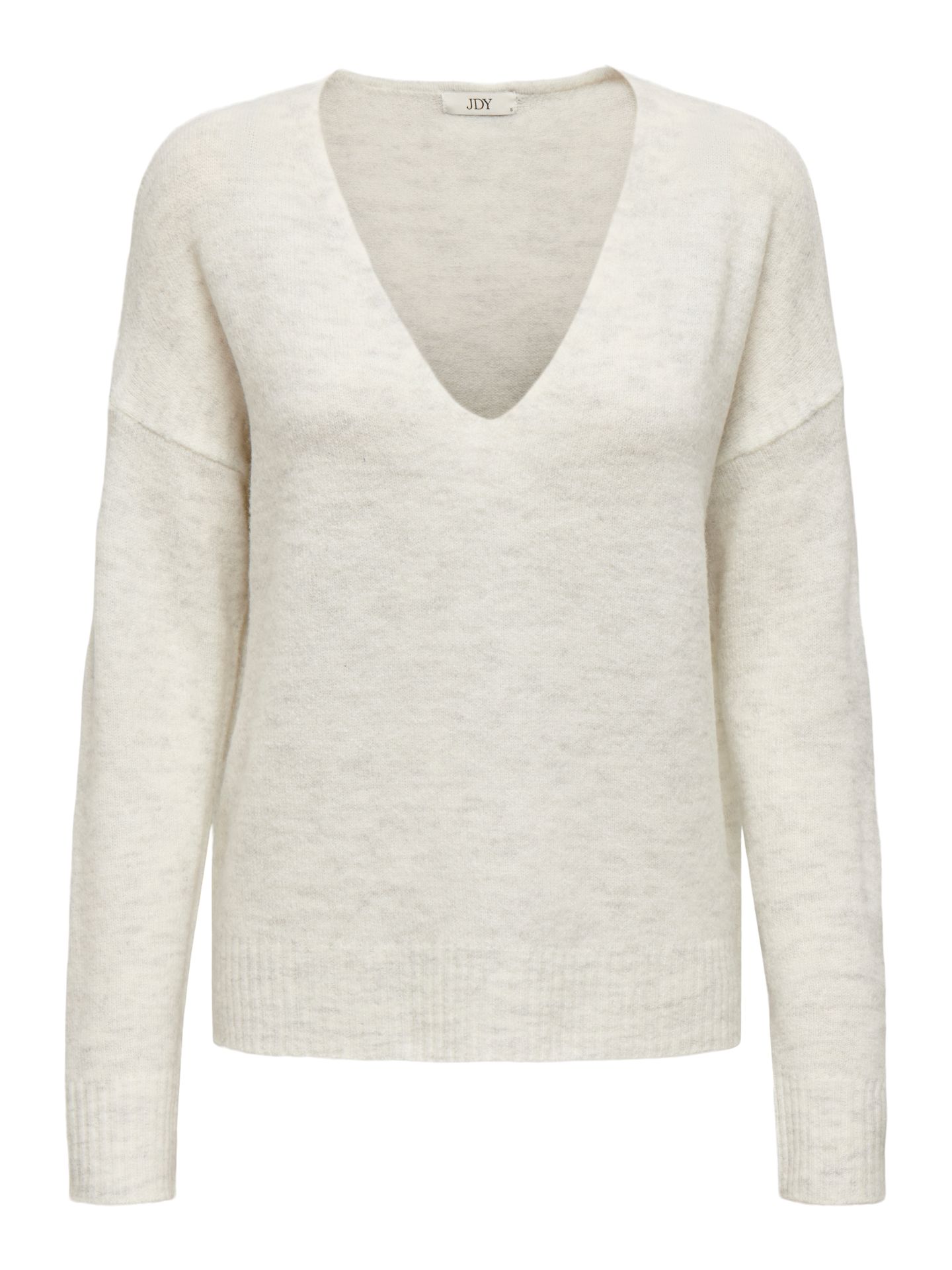 JDY JDYELANORA L/S V-NECK PULLO. KNT NO Cloud Dancer/2024 BRODERIE ANGLAISE 00119500-EKA26011400000187