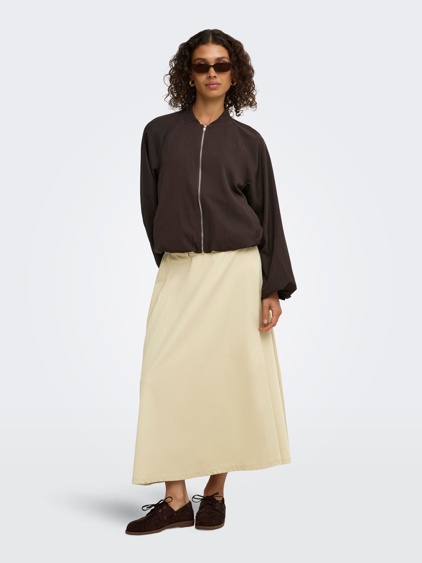 JDY JDYJEROME L/S BALLOON BOMBER WVN Coffee Bean 2900168536046