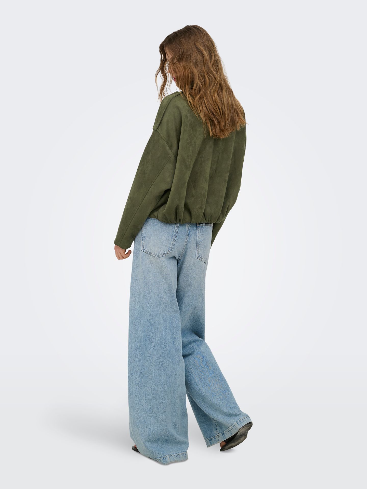 Only ONLMOON-STINA FAUX SUEDE BOMBER PNT Grape Leaf 2900168538040