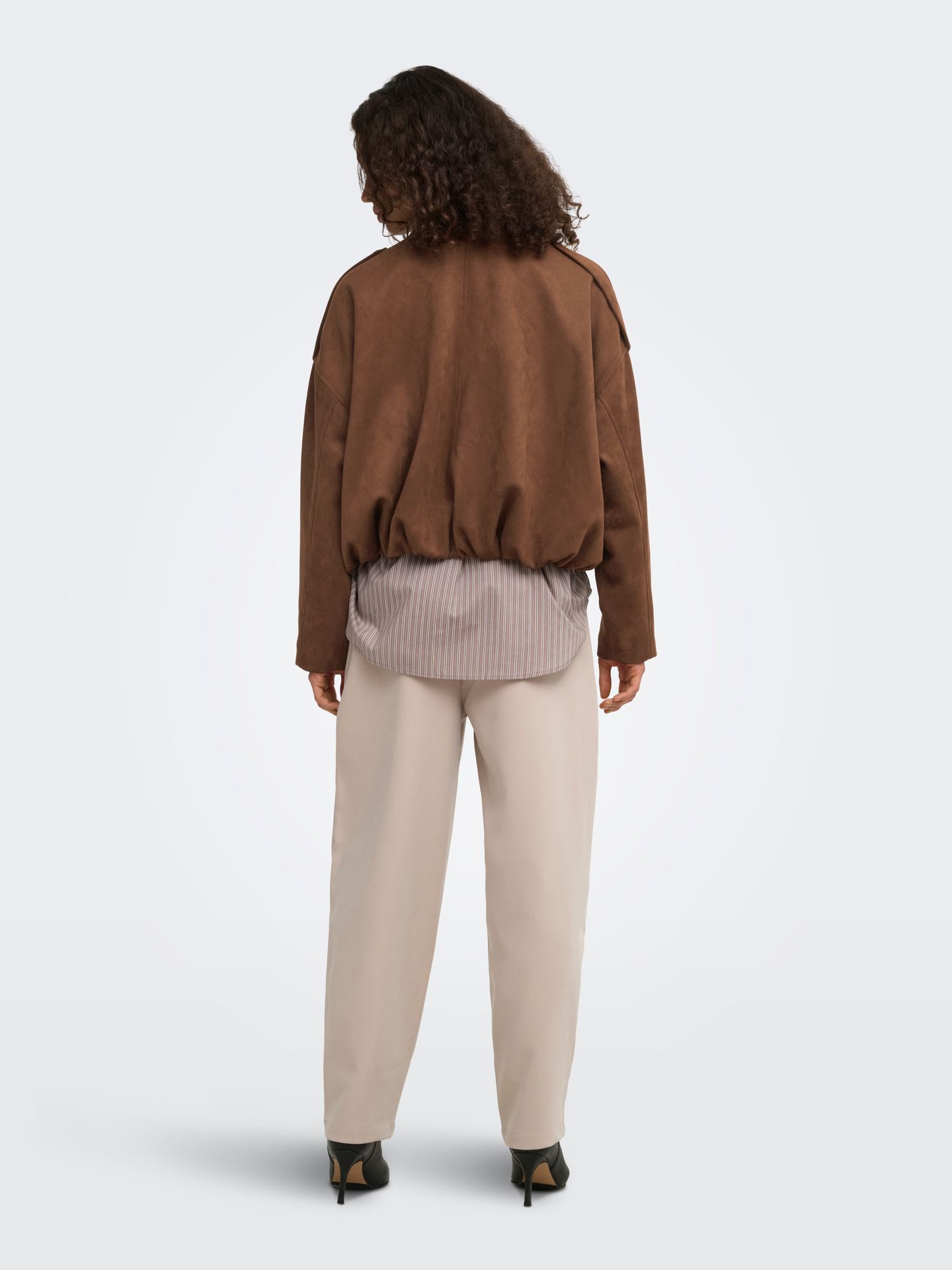 Only ONLMOON-STINA FAUX SUEDE BOMBER PNT Soft Silt 2900168540029