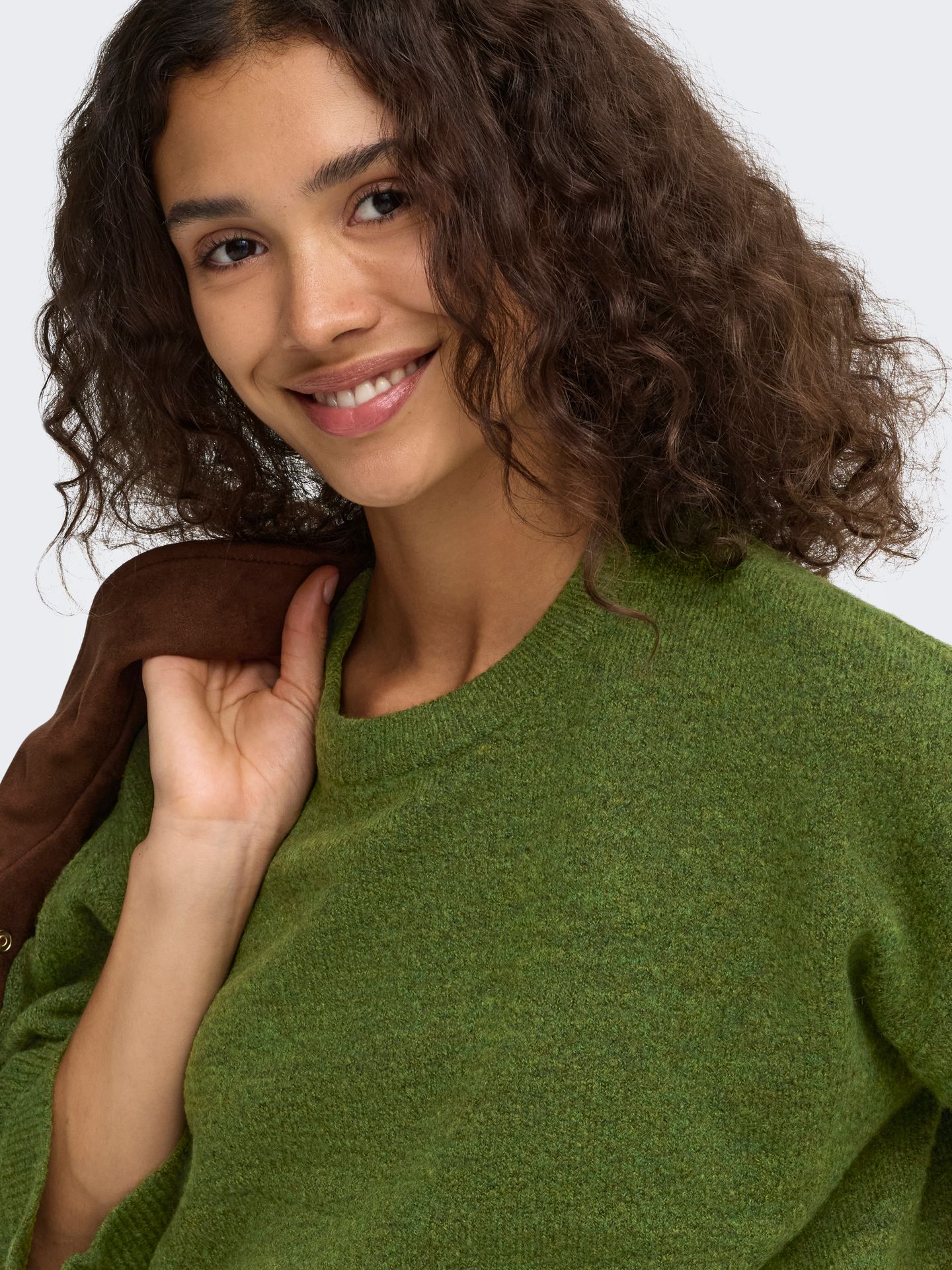 Only ONLSIMONI L/S O-NECK PULLOVER KNT N Forest Night/MELANGE 2900168562045