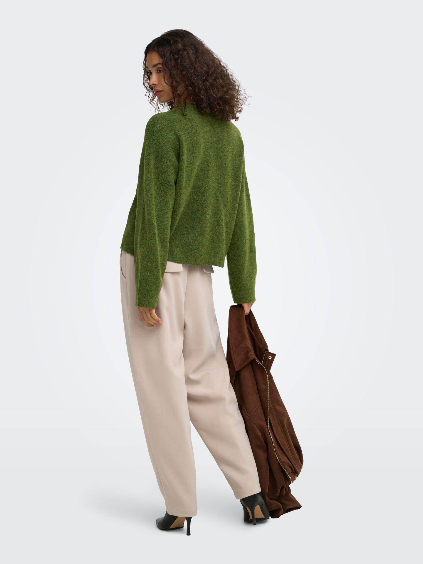 Only ONLSIMONI L/S O-NECK PULLOVER KNT N Forest Night/MELANGE 2900168562045