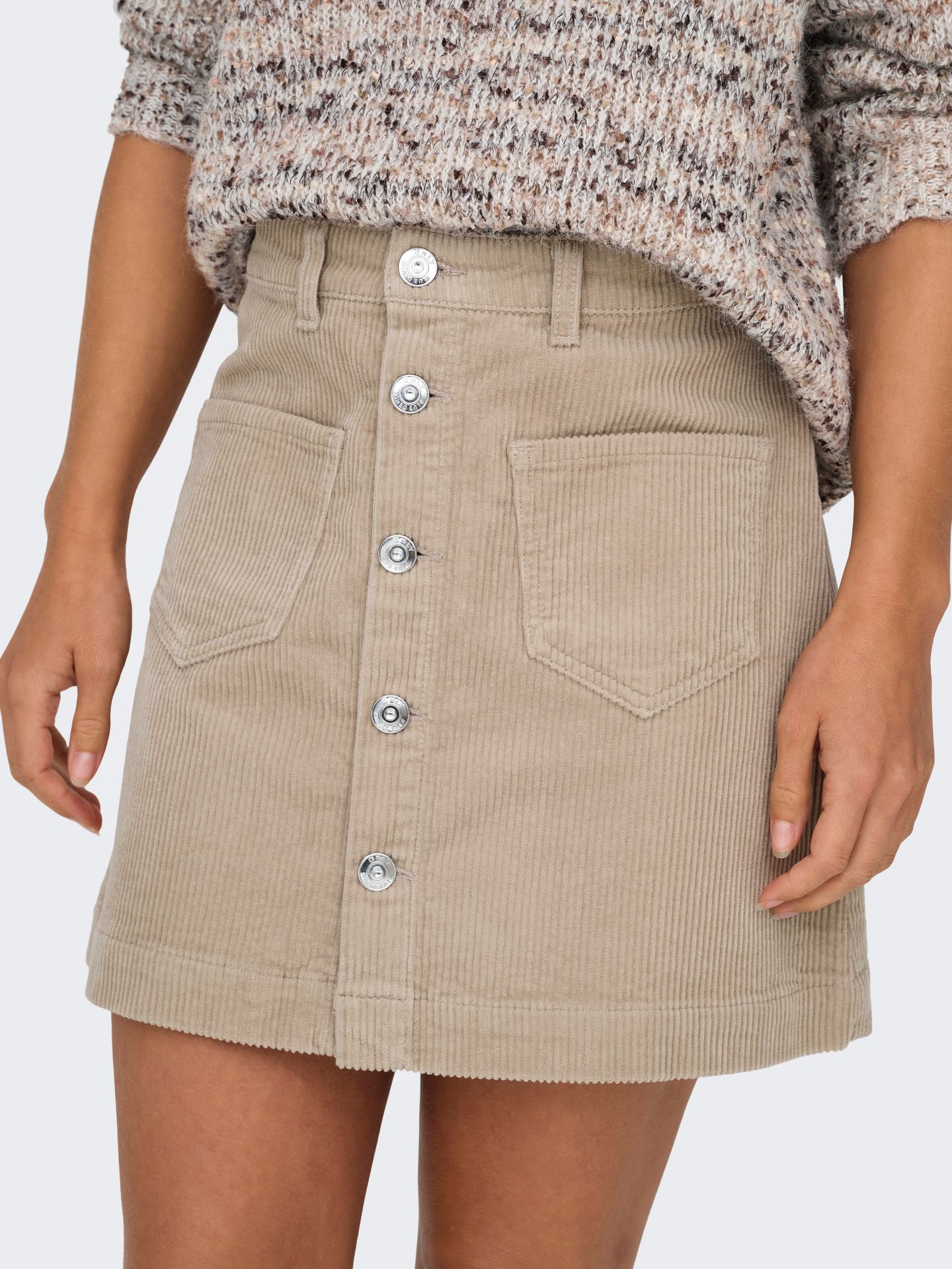 Only ONLAMAZING GLOBAL HW CORD SKIRT PNT Goat 2900168545031