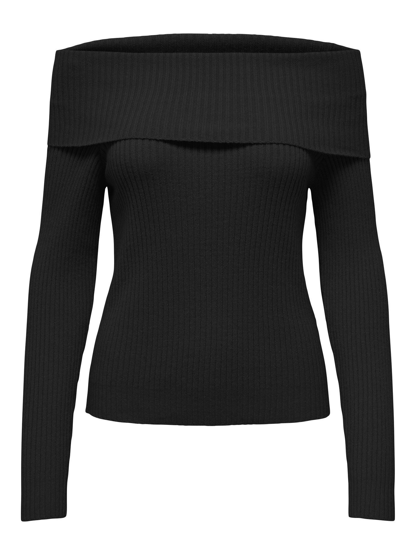 Only ONLKATIA LS OFF SHOULDER KNT NOOS Black 2900169561054