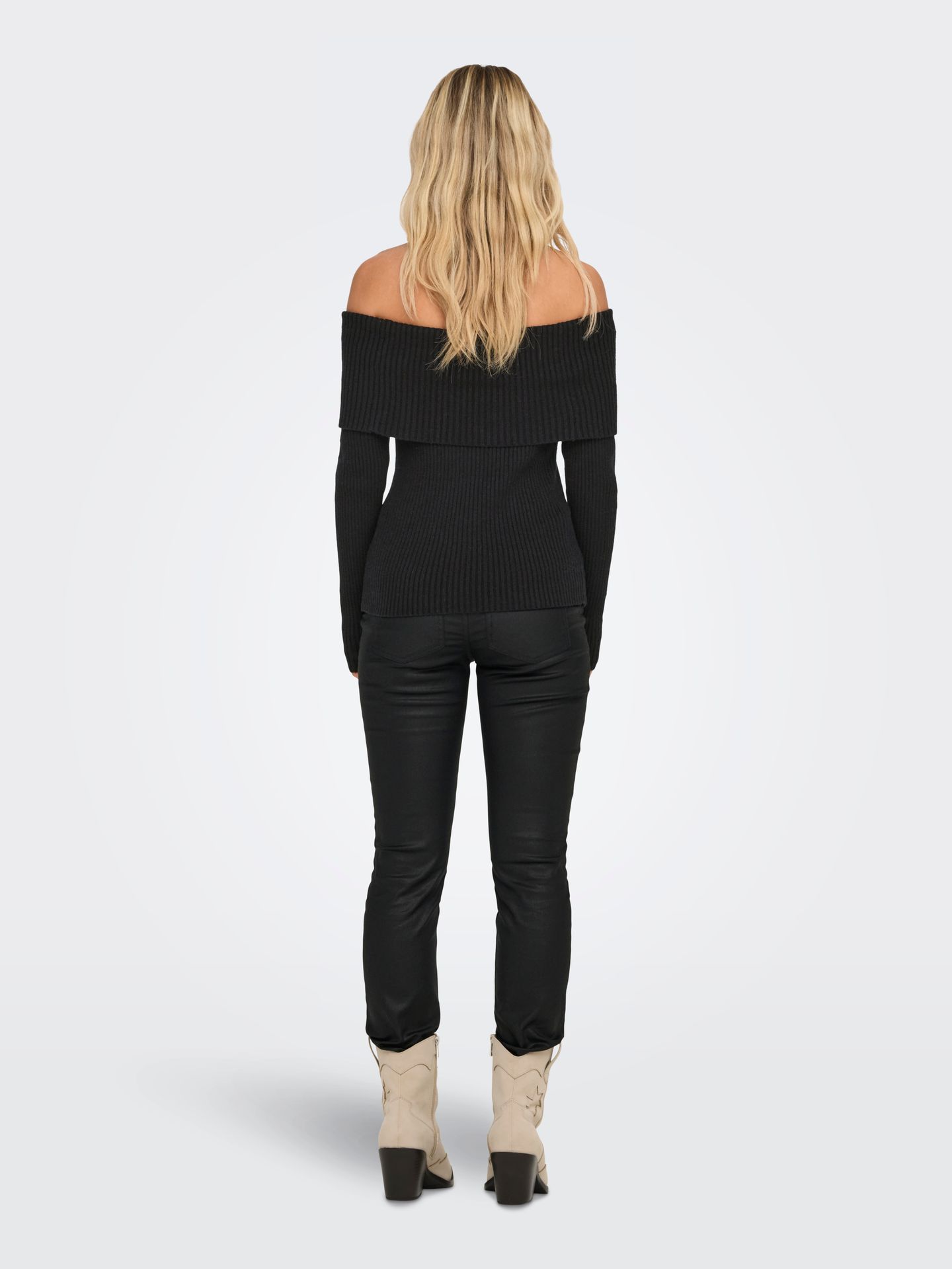 Only ONLKATIA LS OFF SHOULDER KNT NOOS Black 2900169561054