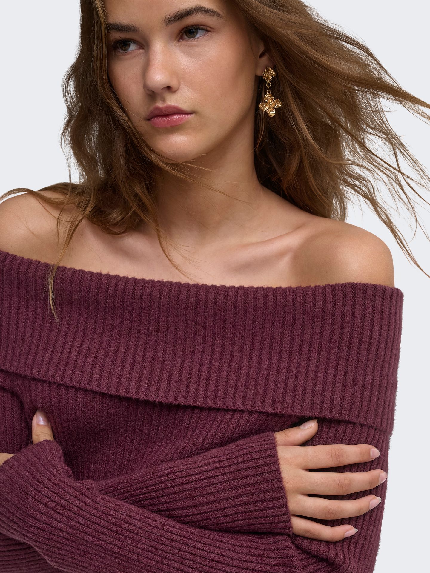 Only ONLKATIA LS OFF SHOULDER KNT NOOS Fig 2900168555016