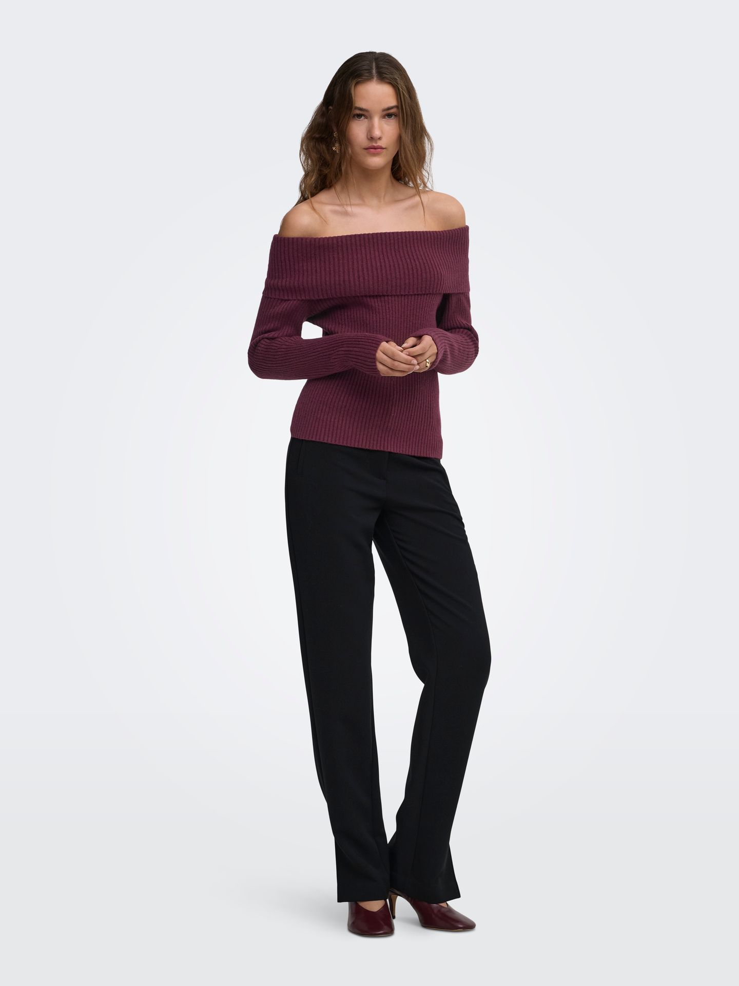 Only ONLKATIA LS OFF SHOULDER KNT NOOS Fig 2900168555016