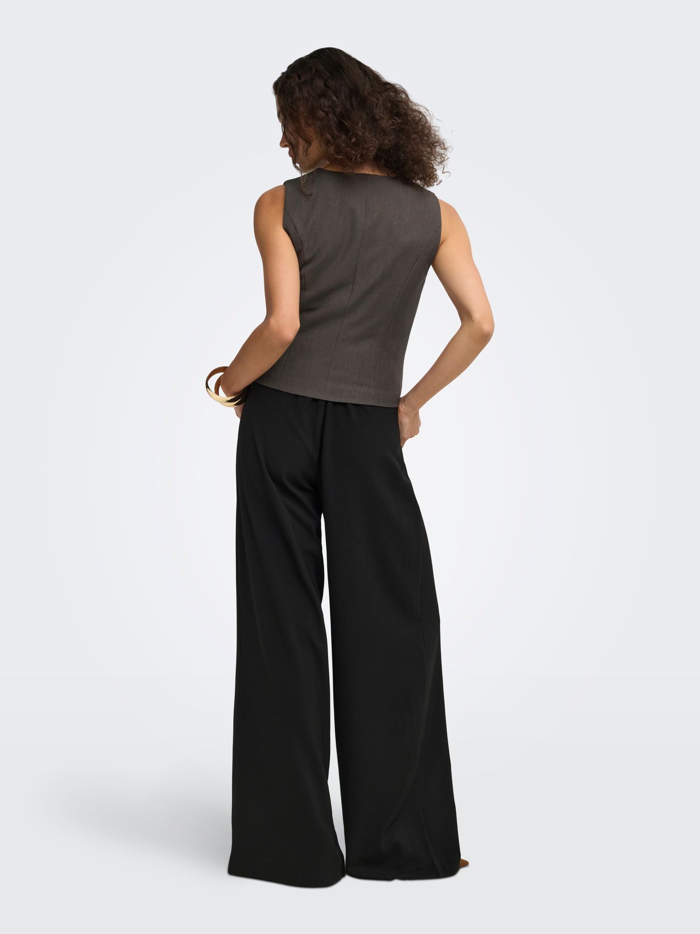 Only ONLIRIS-HATTIE WAISTCOAT TLR NOOS Chocolate Torte/CLOUD DANCER 2900168601041