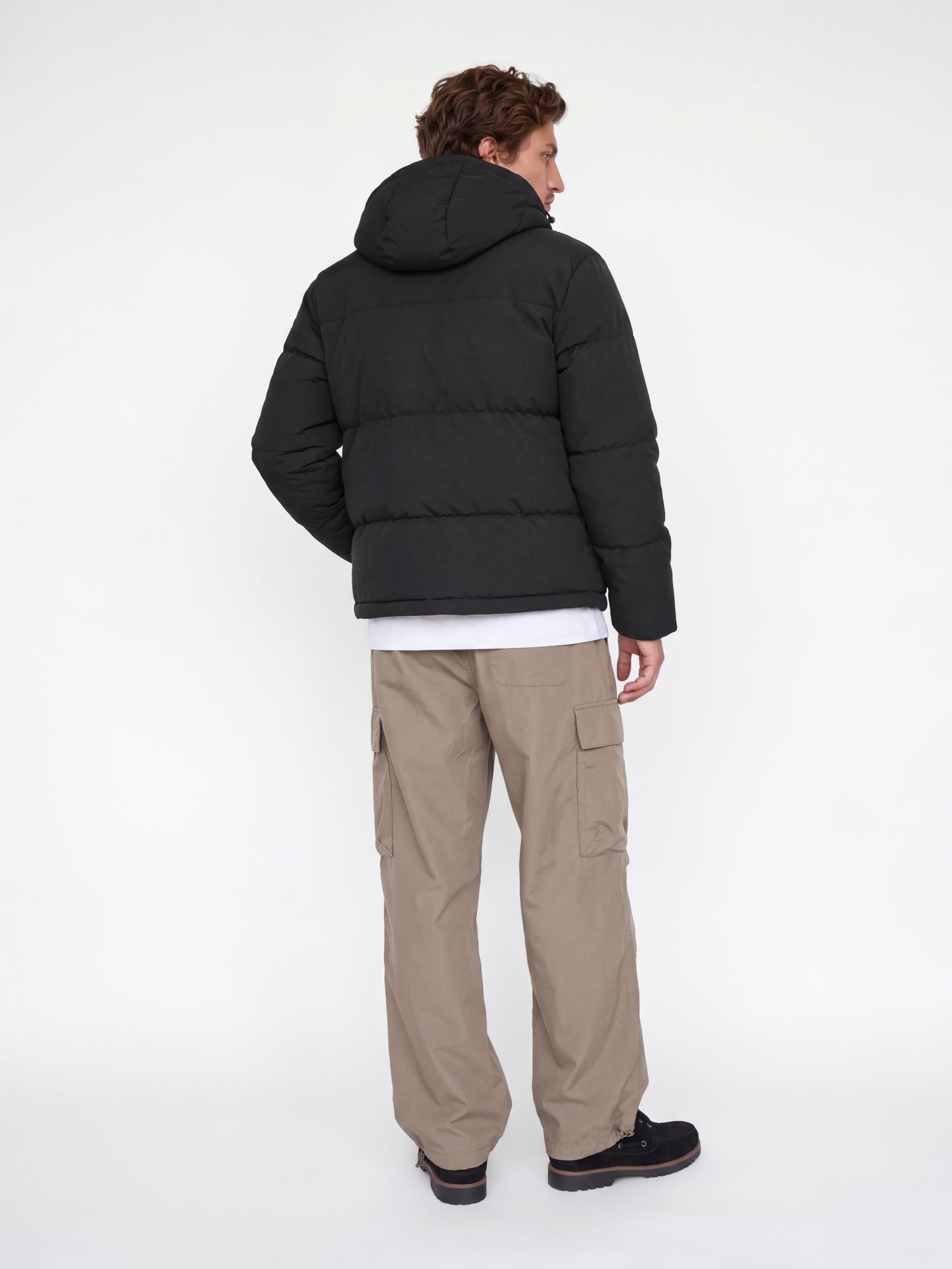 Jack & Jones JJESOHO PUFFER HOOD AW26 SN Black 2900168613037