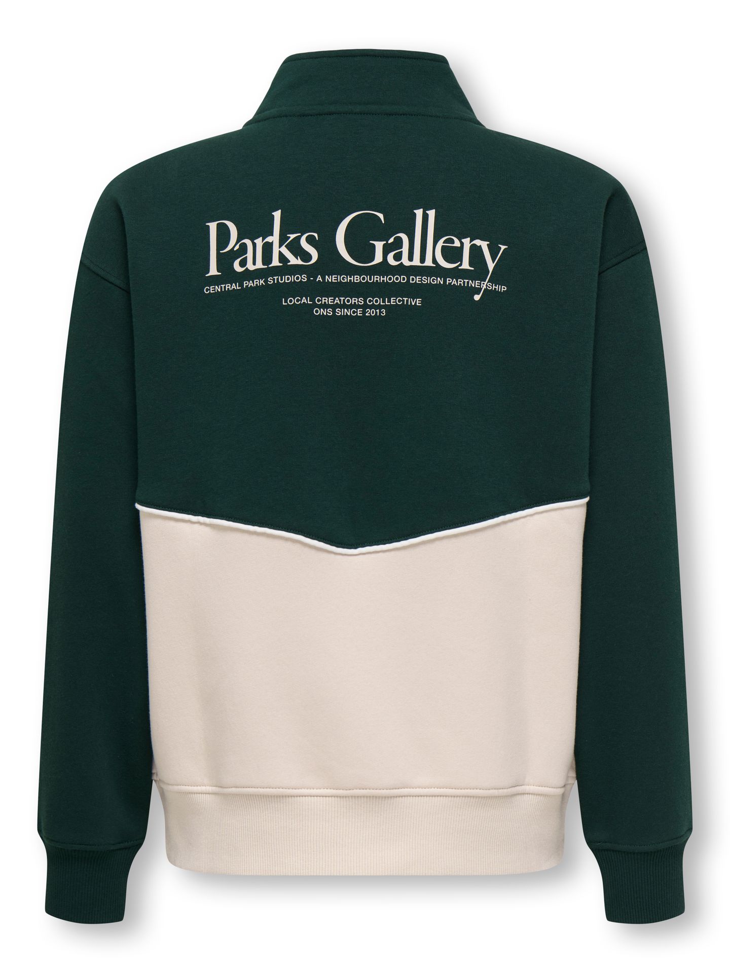 Only & Sons OSJCERES RLX HALF ZIP PARKS HIGH NE Moonbeam/PINE GROVE 2900168610036