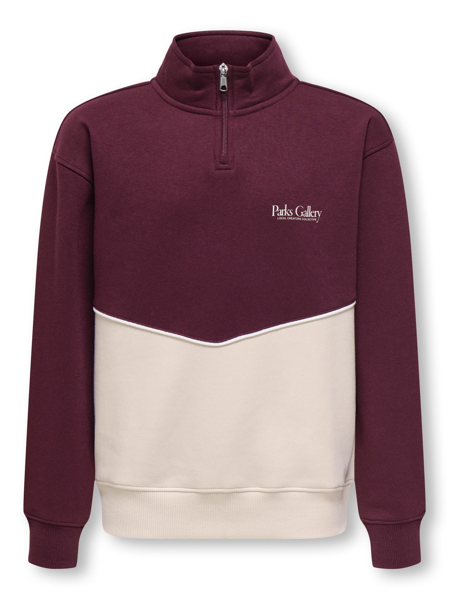 Only & Sons OSJCERES RLX HALF ZIP PARKS HIGH NE Moonbeam/PORT ROYALE 00119534-EKA26011400003682