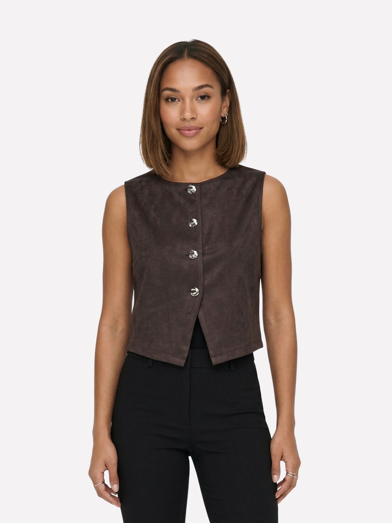 Only ONLRINEA S/L BUTTON VEST CC SWT Bracken 00119536-EKA26011400003570