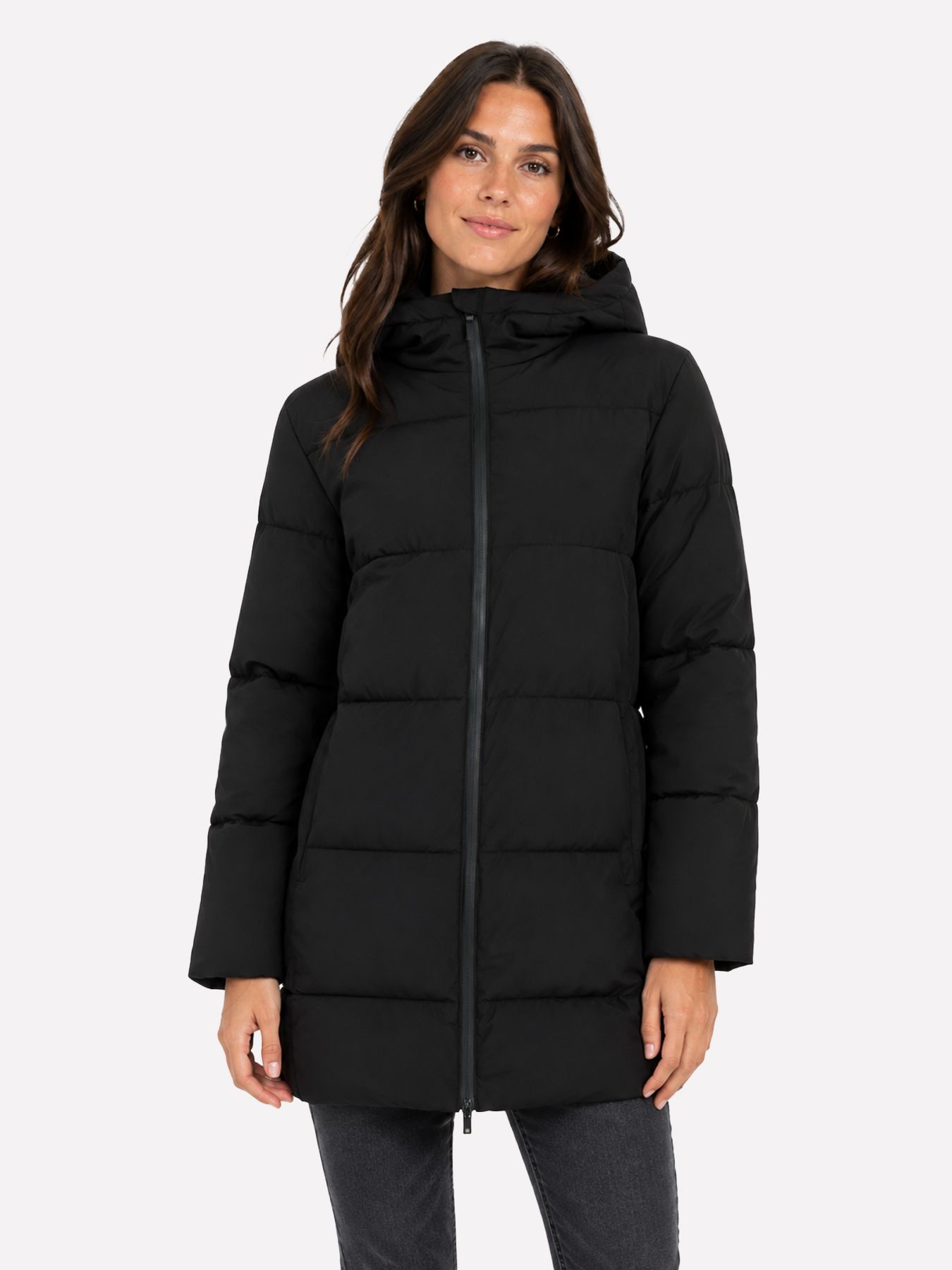 Only JDYLUNA LONG HOOD PUFFER OTW HAB Black 00119538-EKA26011400000004