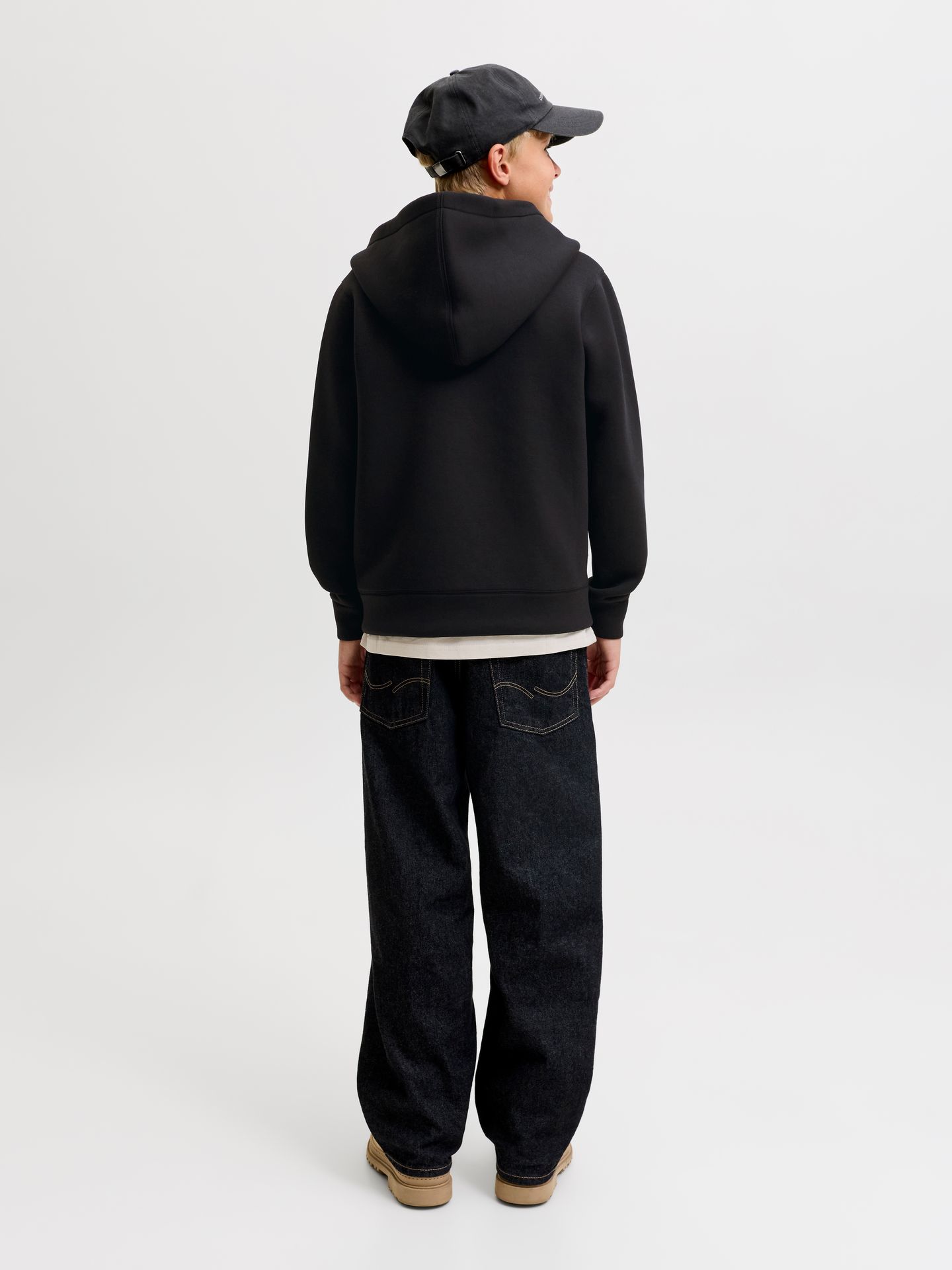 Jack & Jones JCOLEGACY SWEAT SCUBA ZIP HOOD NOOS Black 2900168620035