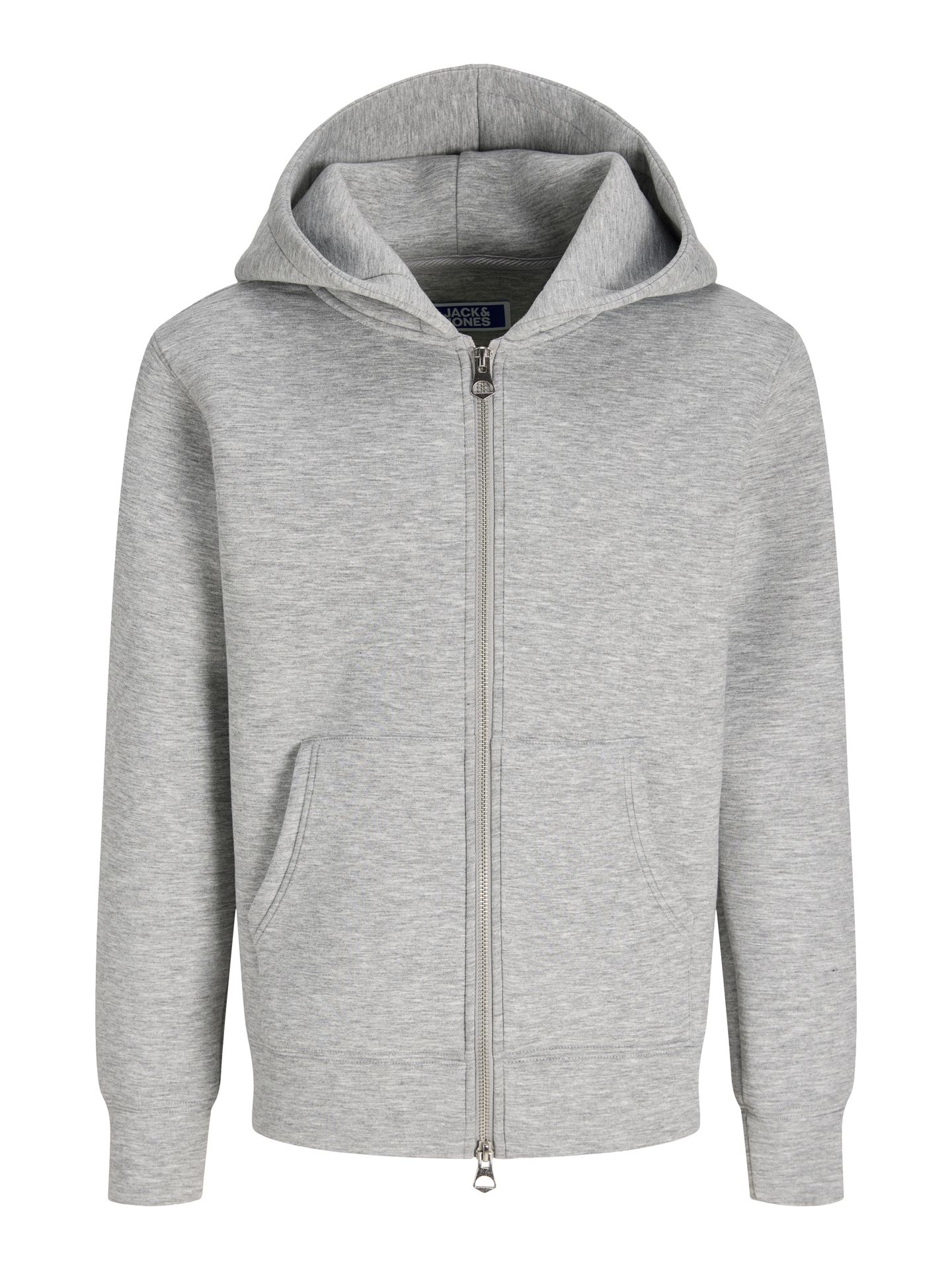 Jack & Jones JCOLEGACY SWEAT SCUBA ZIP HOOD NOOS Light Grey Melange 2900168622015