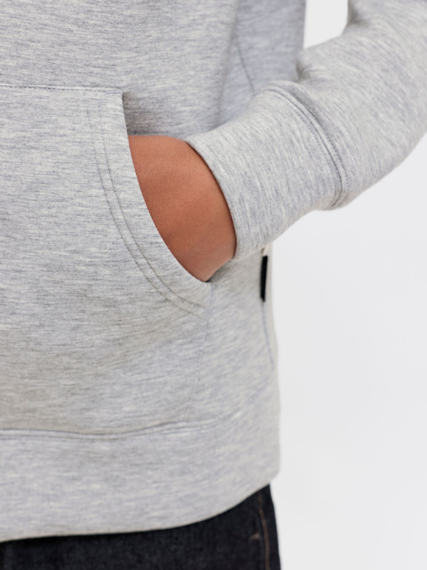 Jack & Jones JCOLEGACY SWEAT SCUBA ZIP HOOD NOOS Light Grey Melange 2900168622015