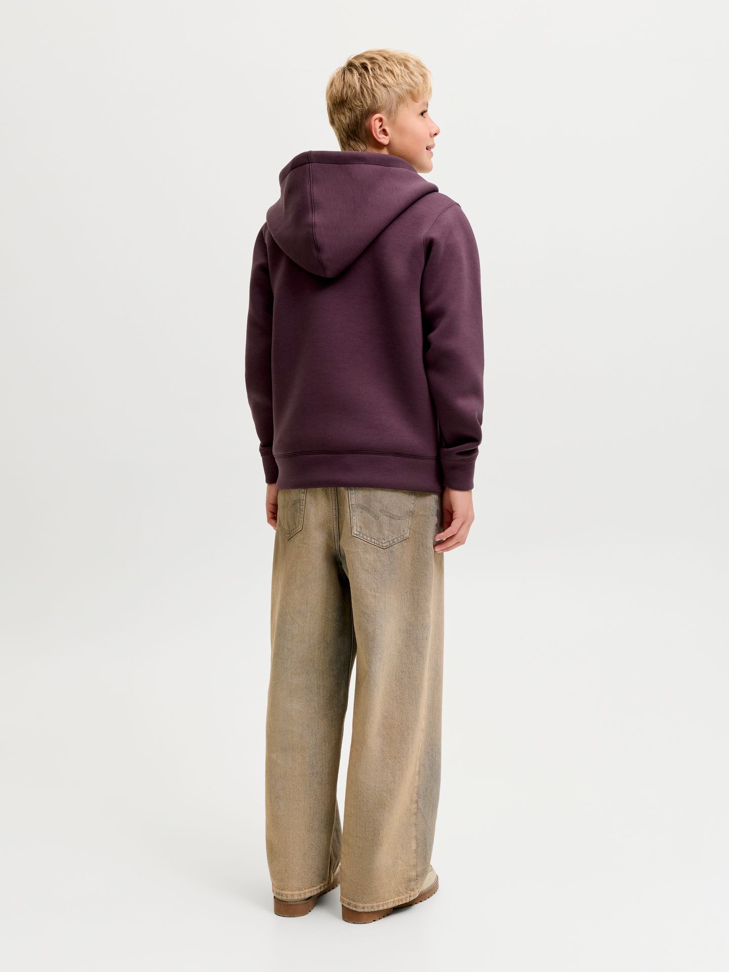 Jack & Jones JCOLEGACY SWEAT SCUBA ZIP HOOD NOOS Fudge 2900168621032