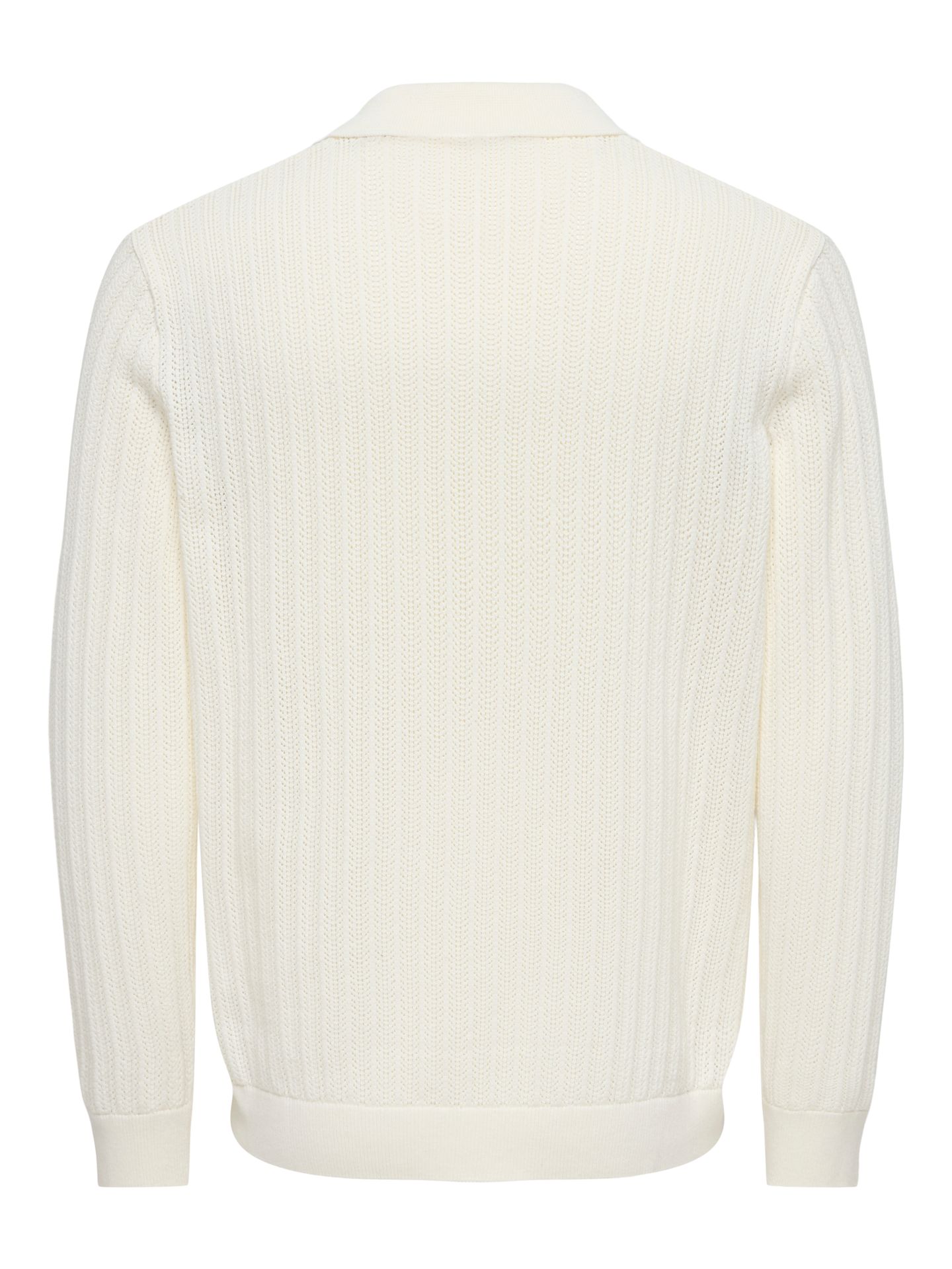 Only & Sons ONSMOON LS STRUCTURE POLO REG NOOS Egret 2900168628024