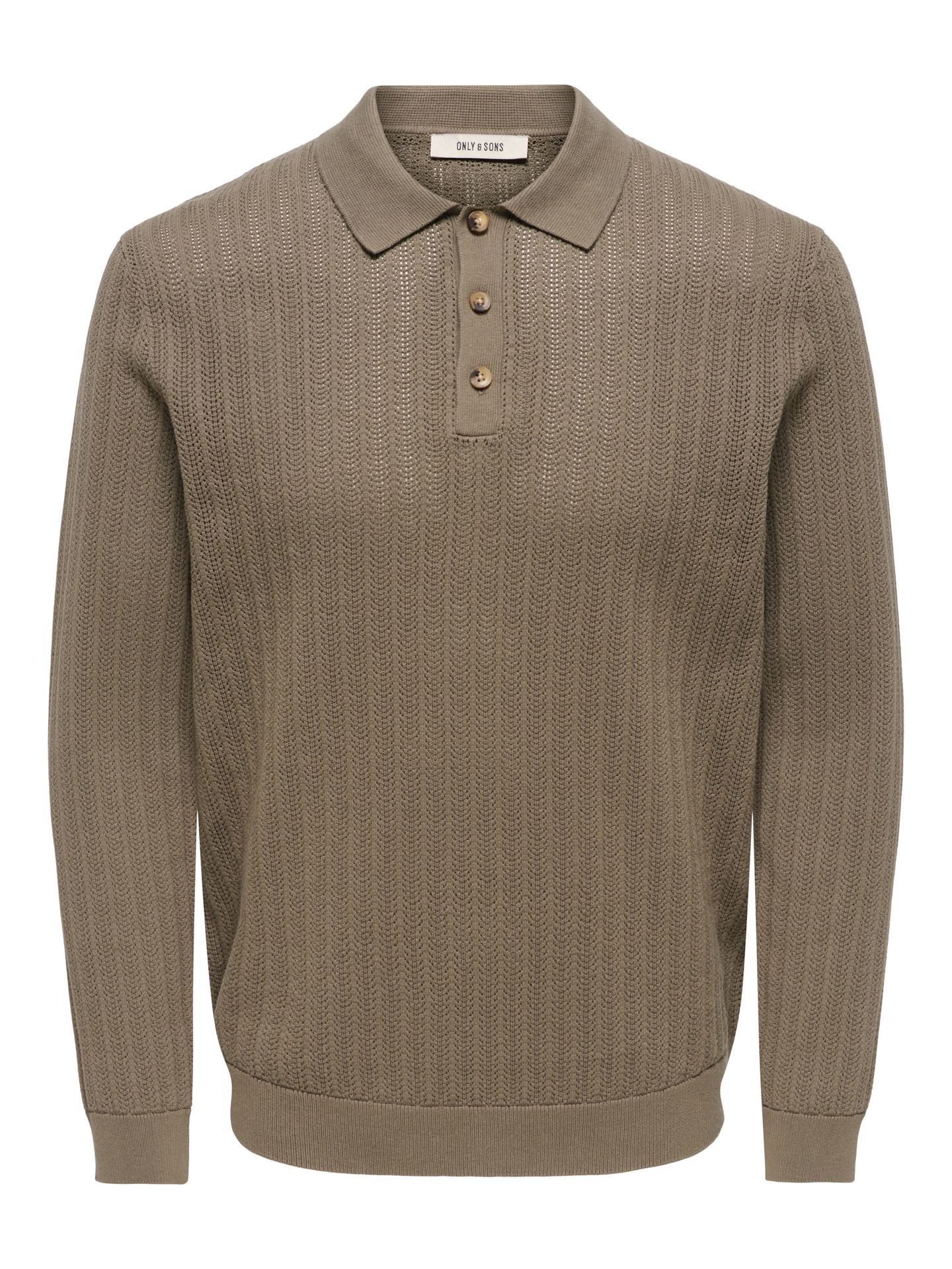 Only & Sons ONSMOON LS STRUCTURE POLO REG NOOS Bungee Cord 00119543-EKA26011400003281