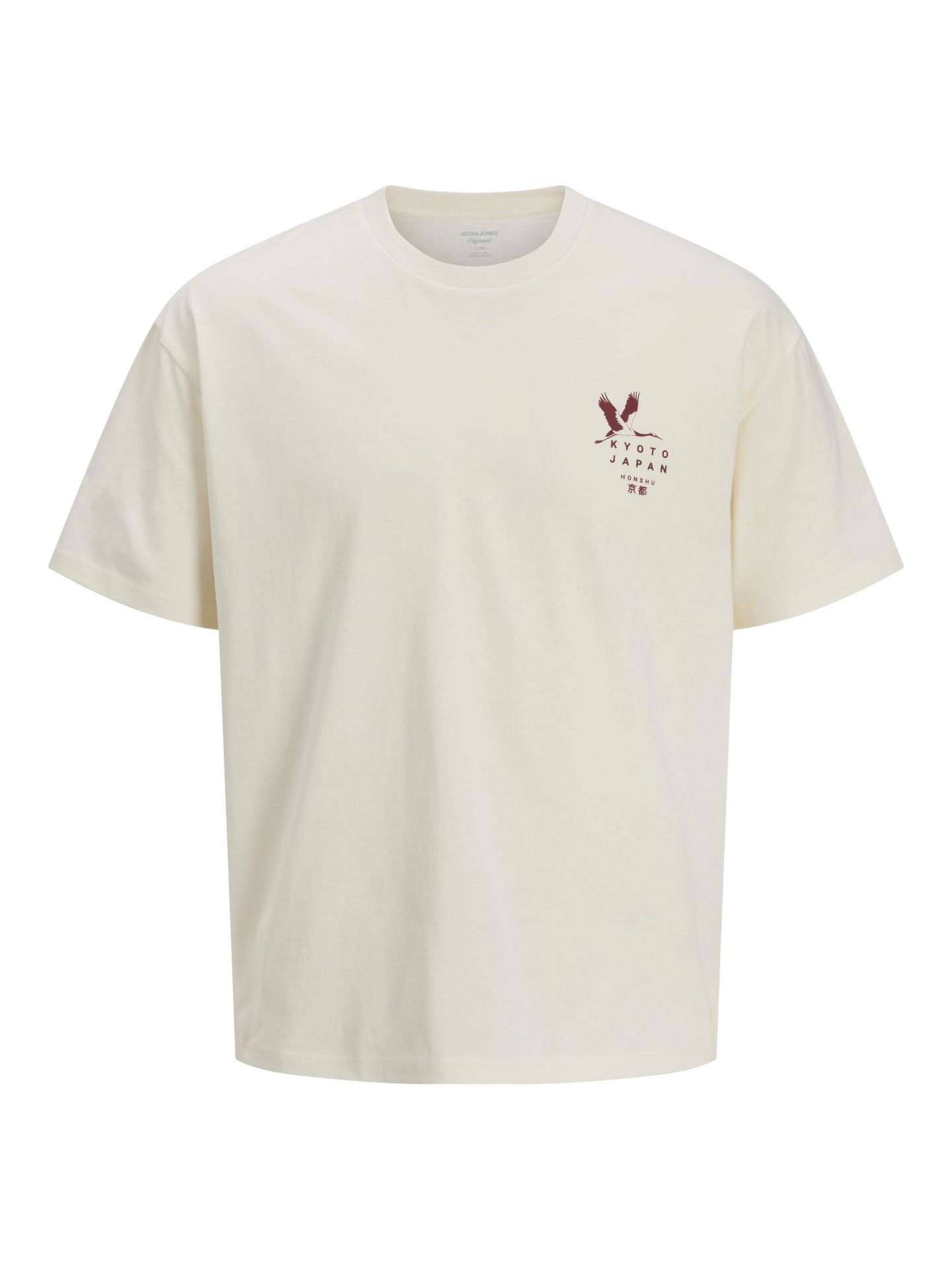 Jack & Jones JORDESTI SS TEE STYD SS26 Egret/REG FIT 00119544-EKA26011400000257