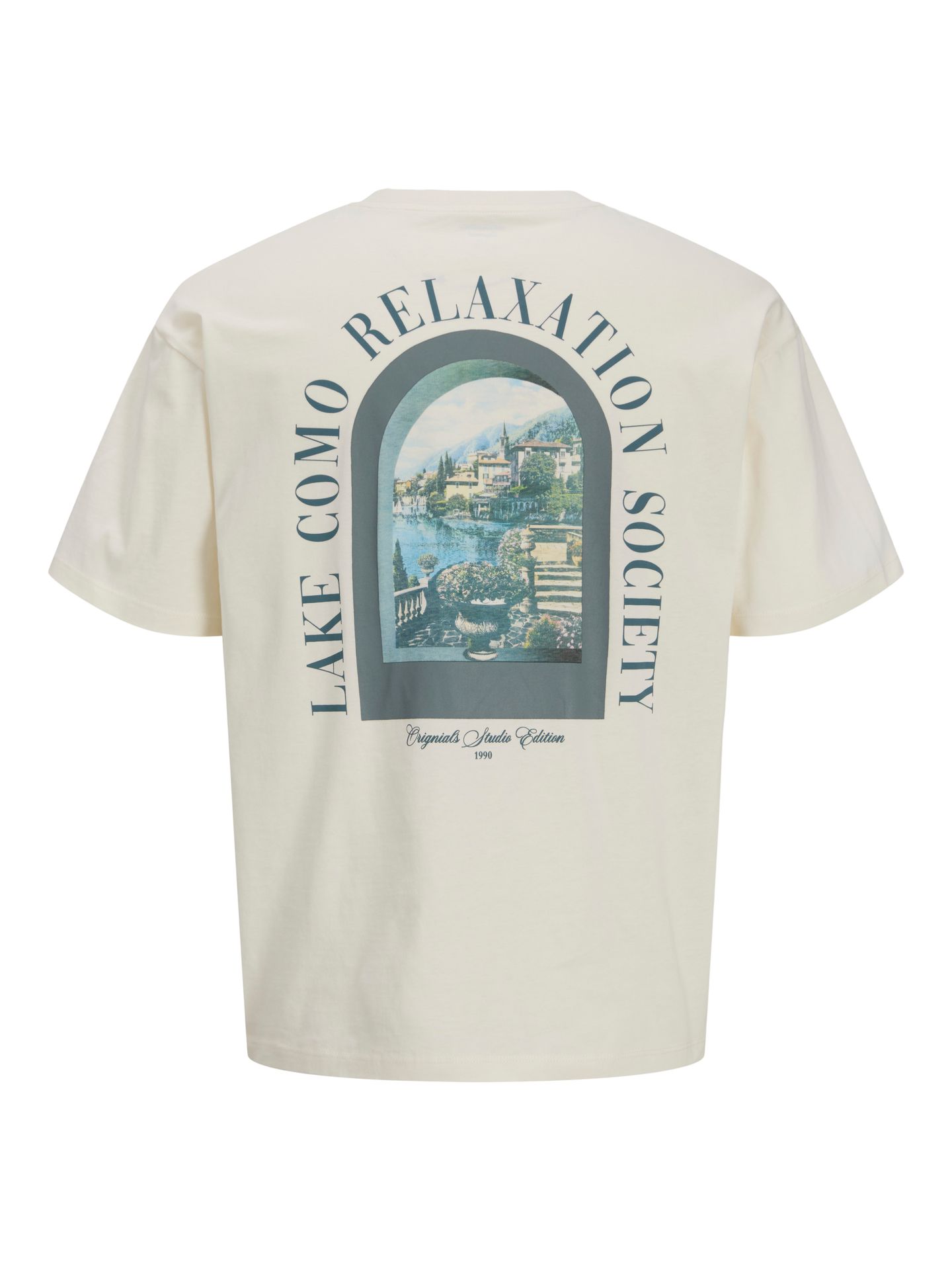 Jack & Jones JORDESTI SS TEE STYD SS26 Egret/LAKE COMO 00119544-EKA26011400003687