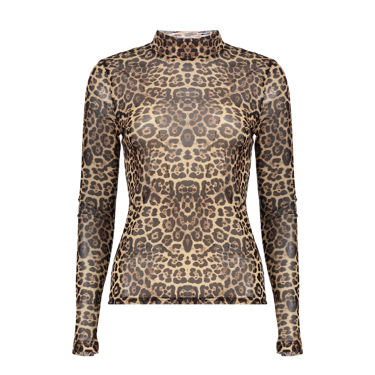 Geisha Top mesh turtle leopard 720 sand/black 00119550-EKA26013800000025
