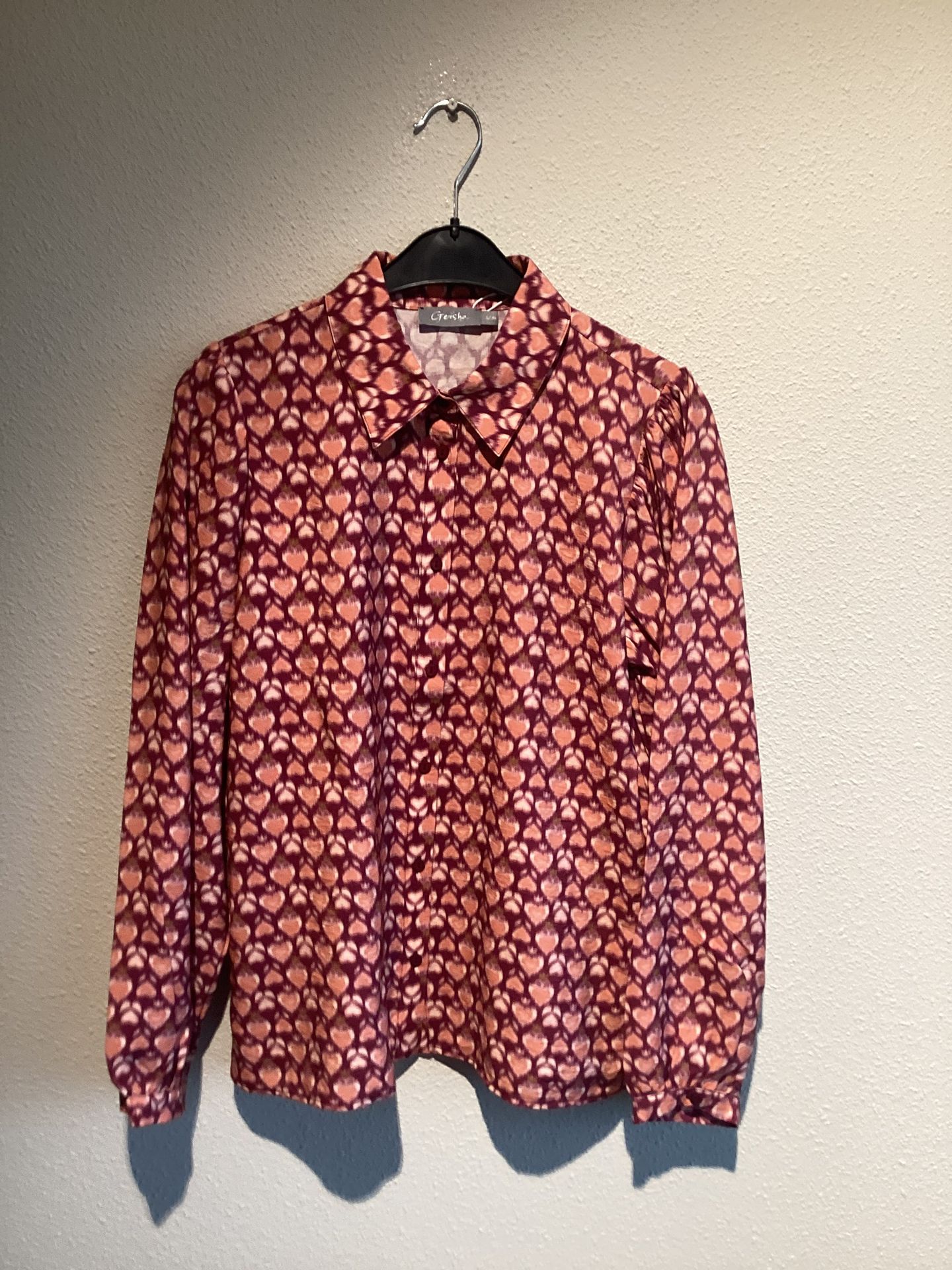 Geisha blouse 430 cassis/orange 00119556-EKA26013800000129