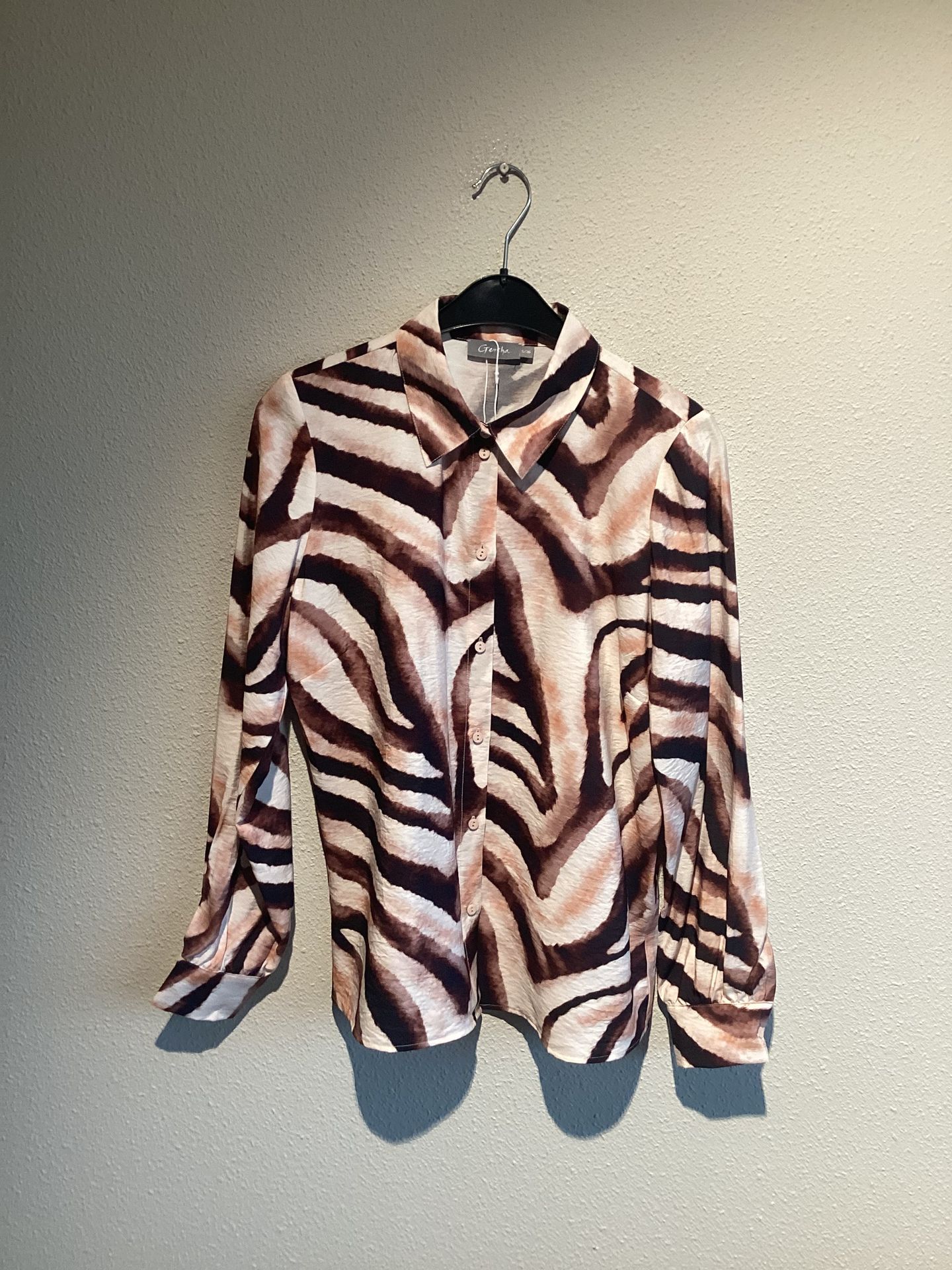 Geisha blouse 720 sand/brique 00119557-EKA26013800000130