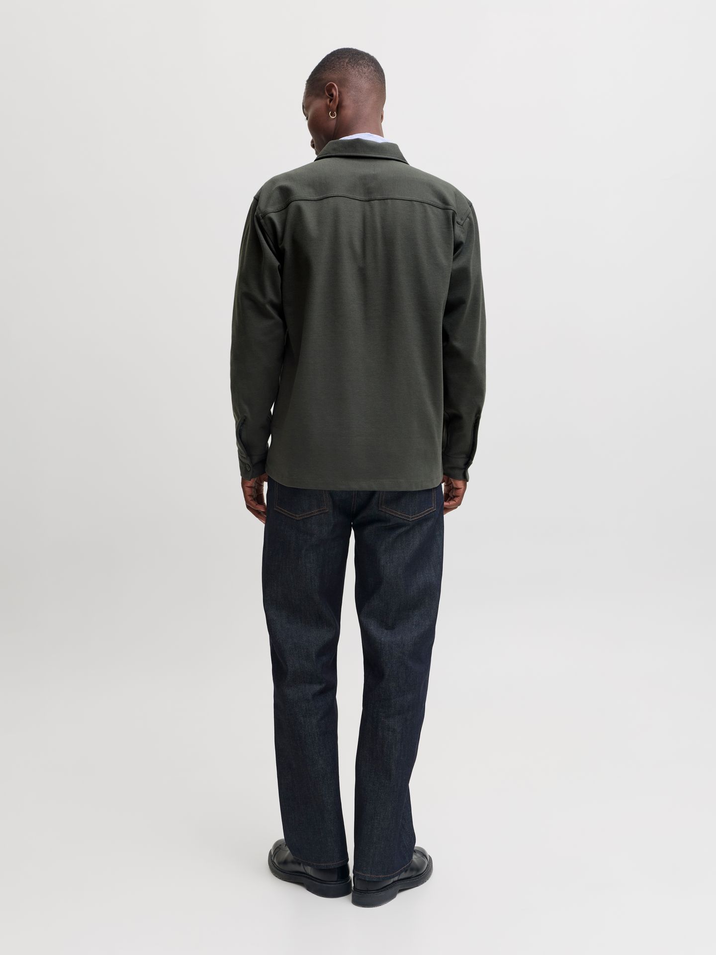 Jack & Jones JJEWILLIAM SWEAT OVERSHIRT LS NOOS Beluga 2900168715045