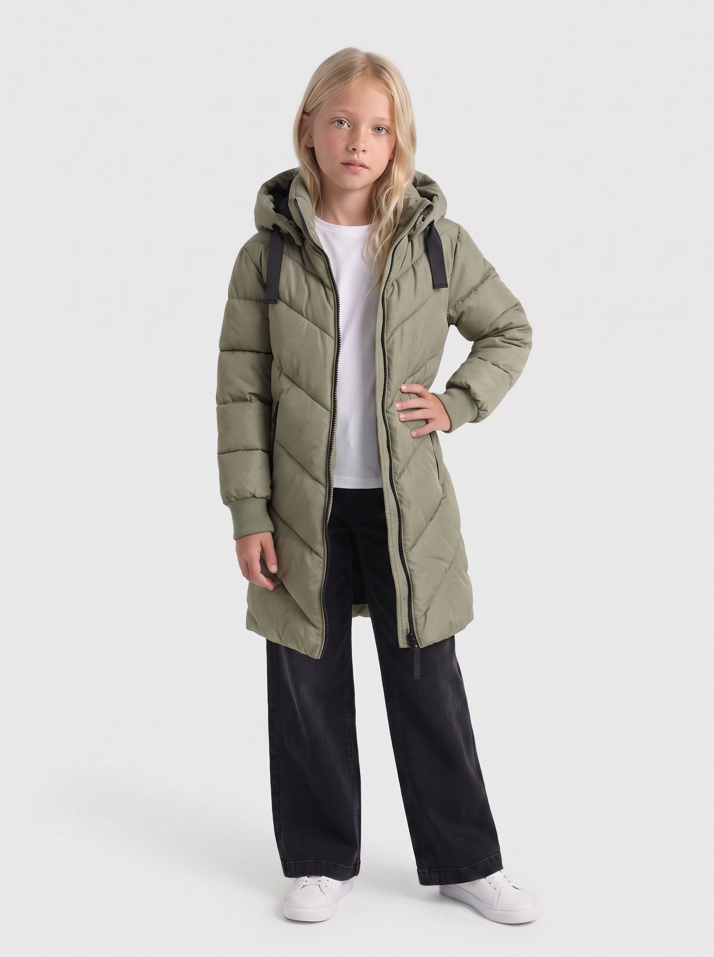 Kids Only KOGSKYLAR HOOD JACKET VD OTW NOOS Vetiver 2900168731014
