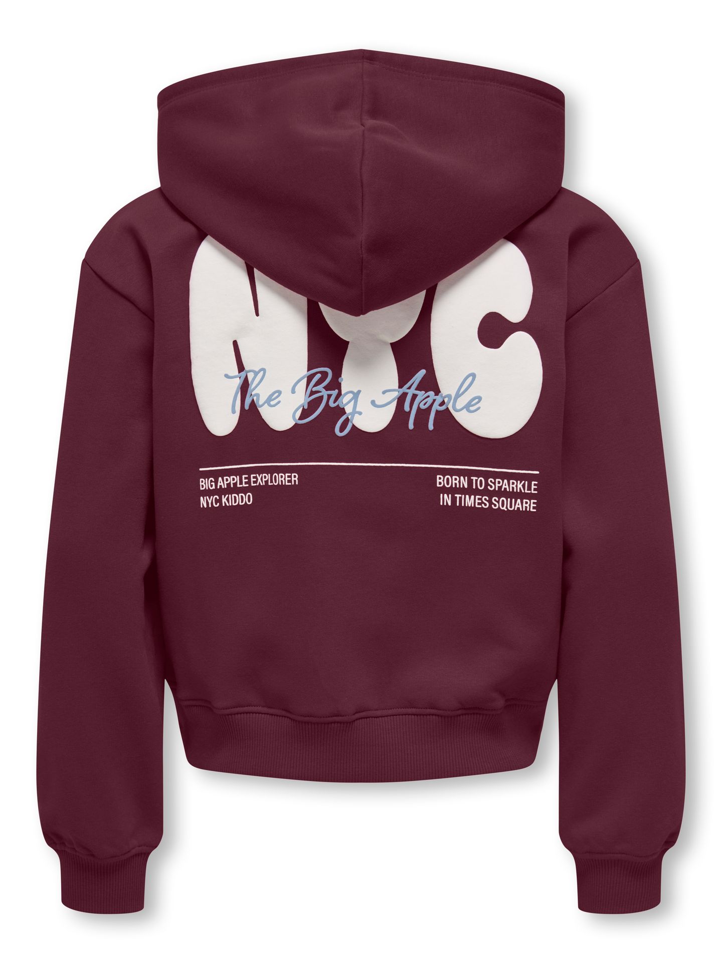 Only KOGLIANA BOXY LS HOOD PRINTED SWT Fig/W. MELANGE 2900168742010