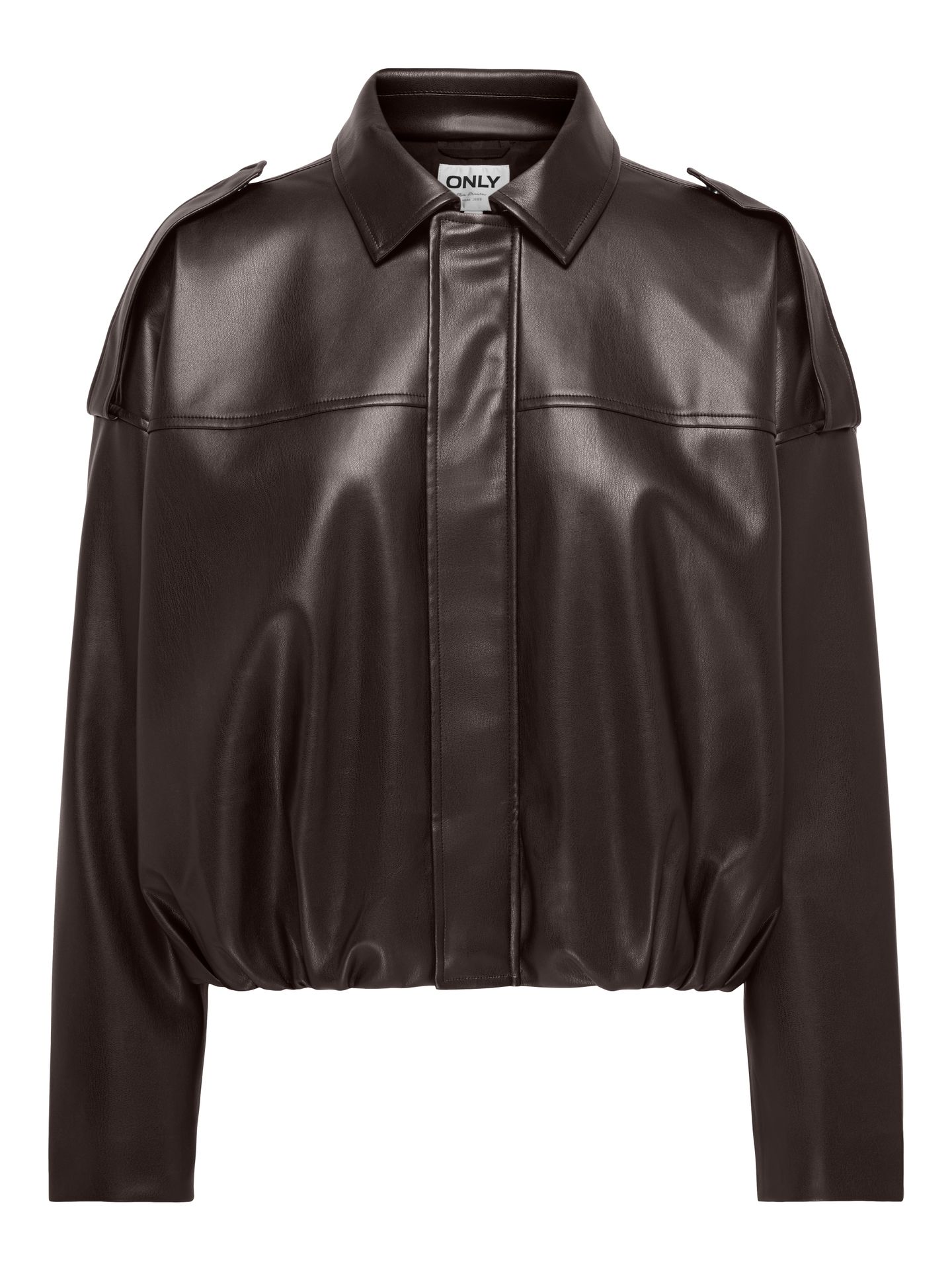 Only ONLMOON-NELI L/S FAUX LEATHER BOMBE Chocolate Torte 00119598-EKA26011400003114
