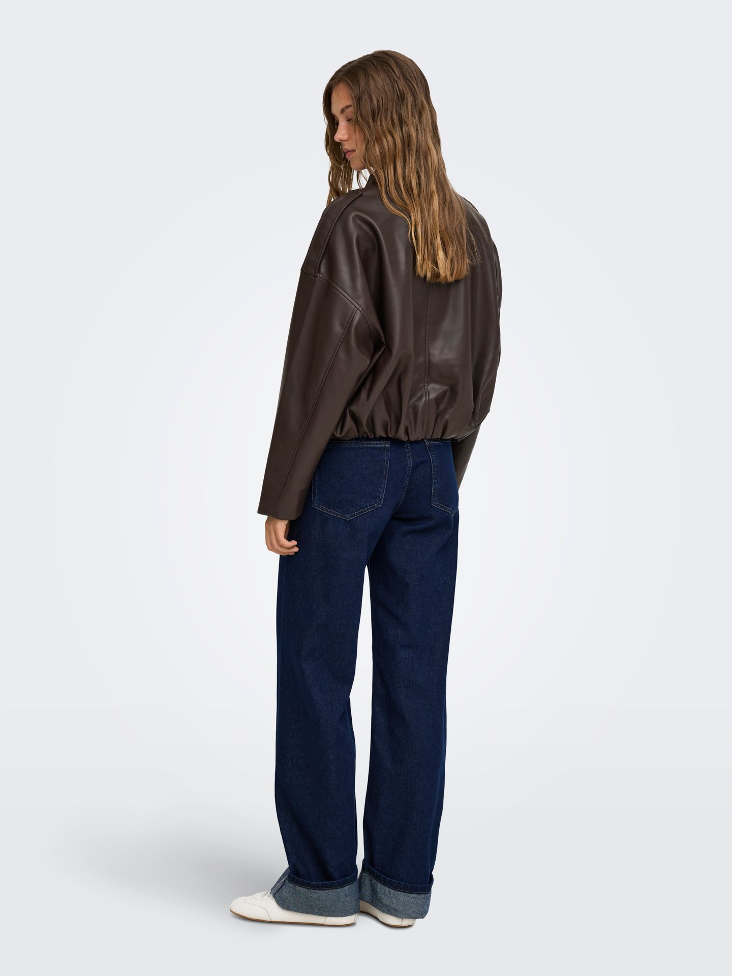 Only ONLMOON-NELI L/S FAUX LEATHER BOMBE Chocolate Torte 2900168747015