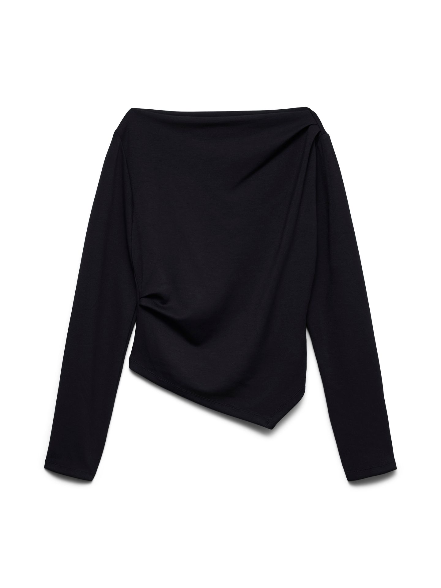 Vero Moda VMMILLE LS BOATNECK SHORT TOP JRS N Black 00119600-EKA26011400000025