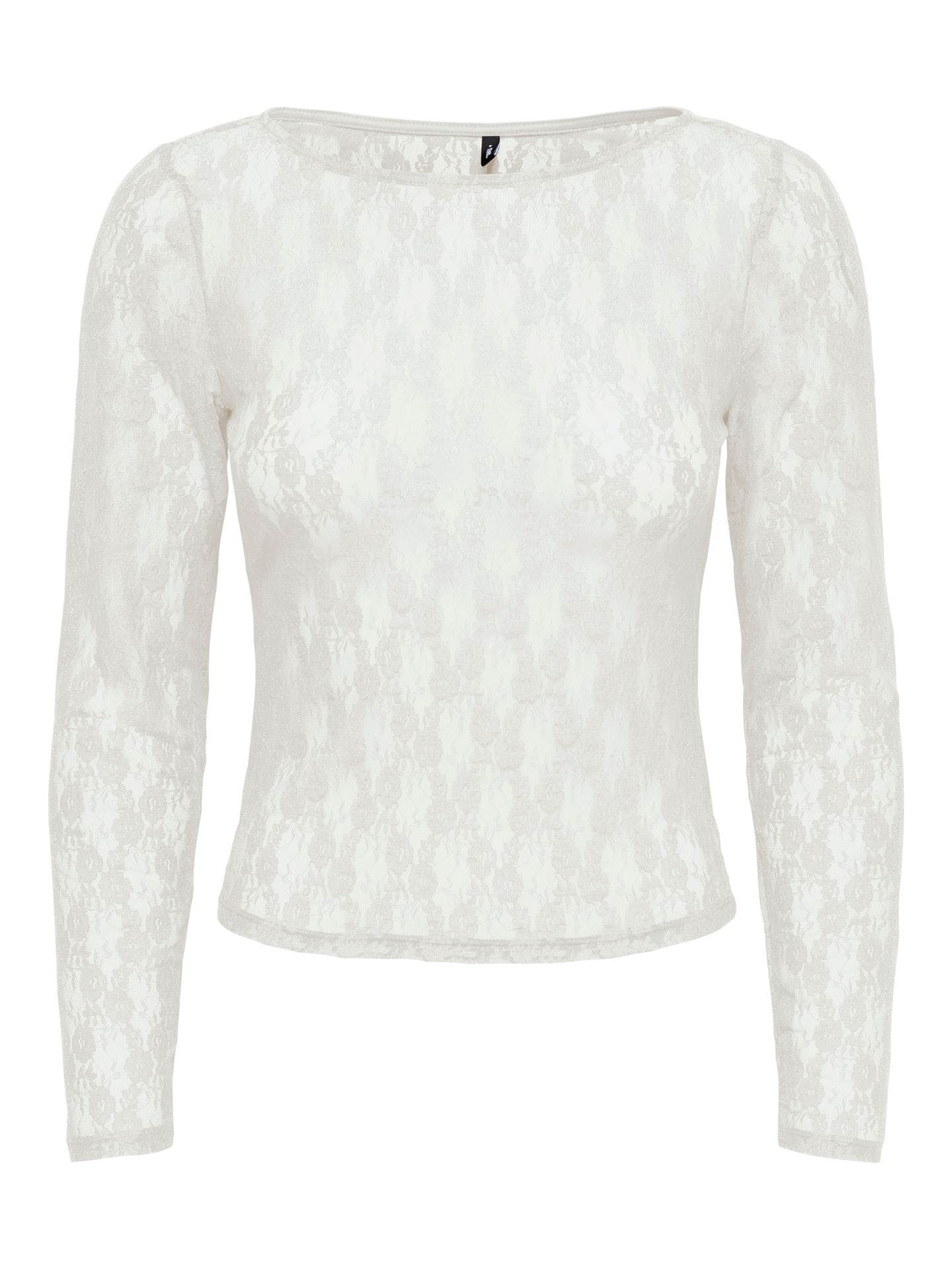 Only ONLNIKITA L/S BOATNECK LACE TOP BOX Cloud Dancer 00119601-EKA26011400000019