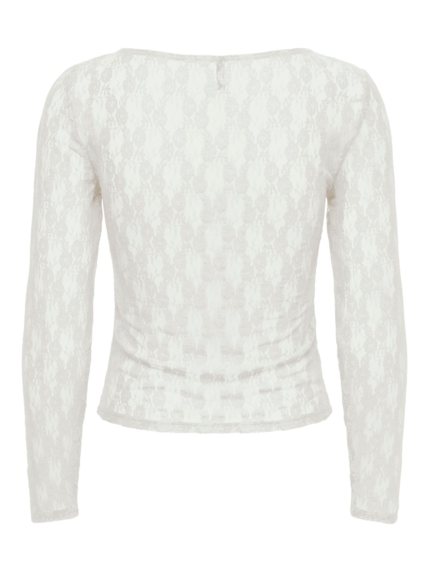 Only ONLNIKITA L/S BOATNECK LACE TOP BOX Cloud Dancer 2900168755010
