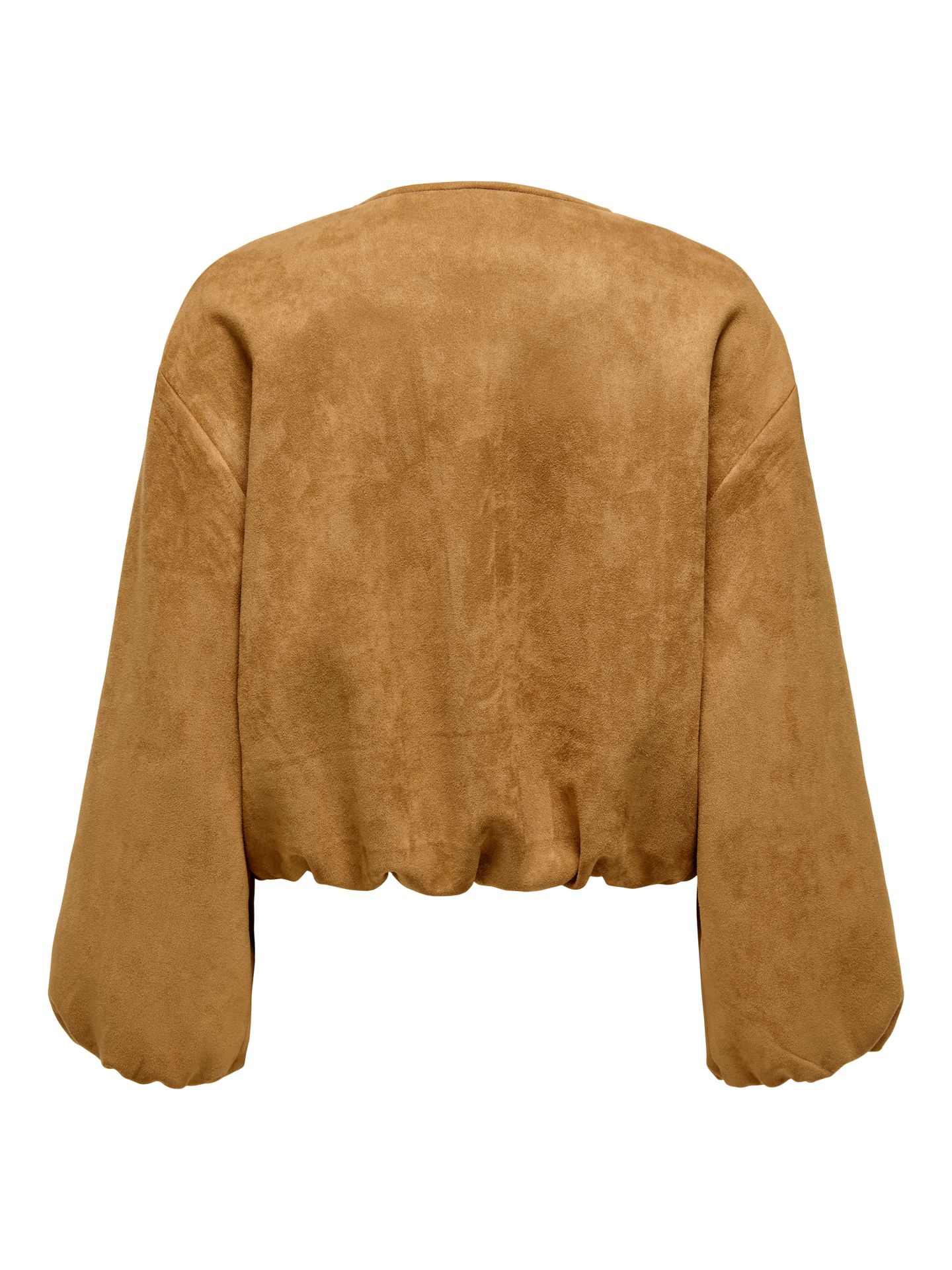 JDY JDYNIA FAUX SUEDE BALLOON JACKET NO Cognac/SILVER TRIM 2900168761042