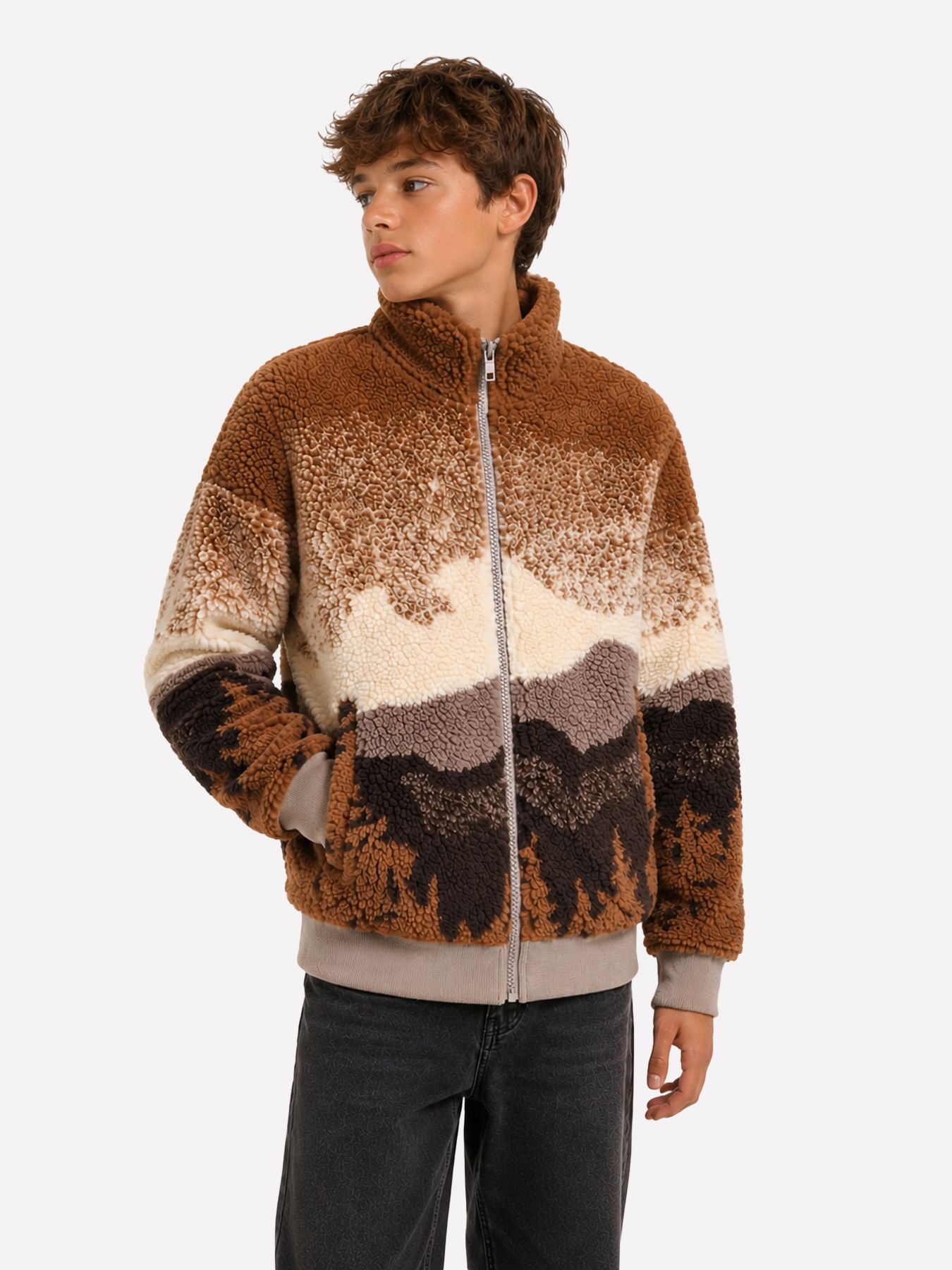 Only & Sons OSJADAM LIFE OVZ SHERPA BOMBER SWEA Fungi/FORREST 00119603-EKA26011400003700