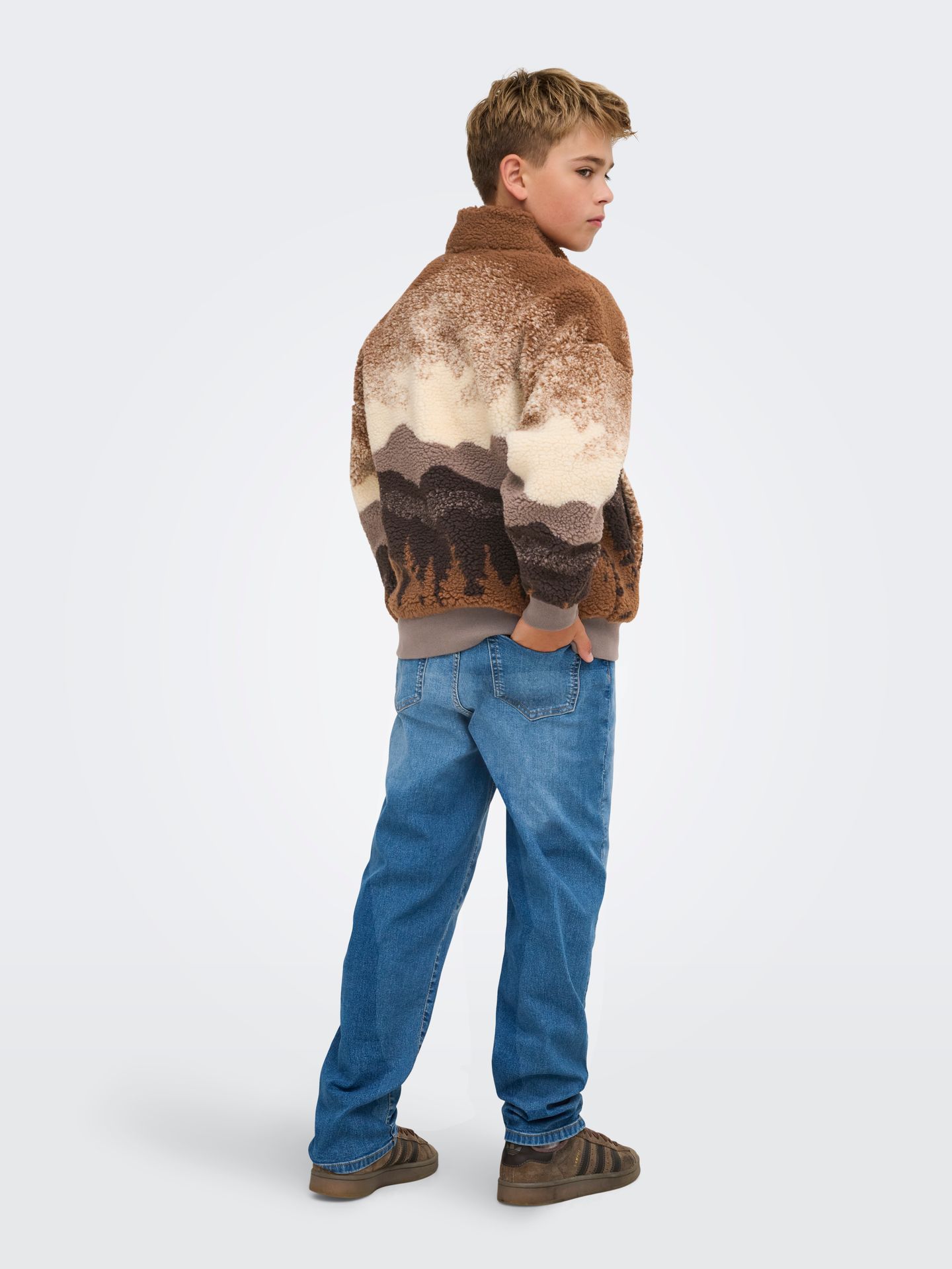 Only & Sons Junior OSJADAM LIFE OVZ SHERPA BOMBER SWEA Fungi/FORREST 2900168766023