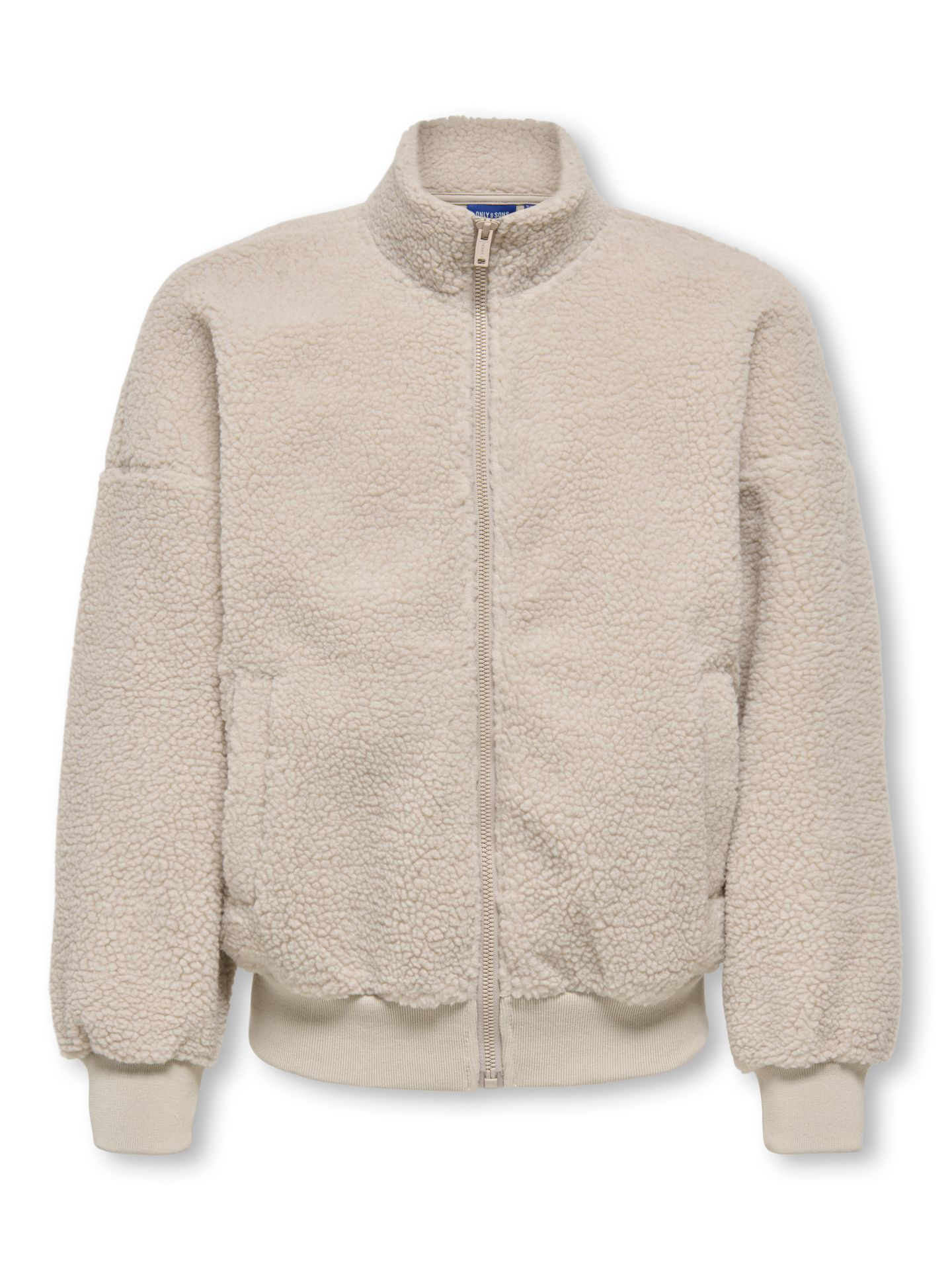 Only & Sons OSJPARKS LIFE OVZ LS ZIP SHERPA SWE Silver Lining/MELANGE 00119604-EKA26011400001994