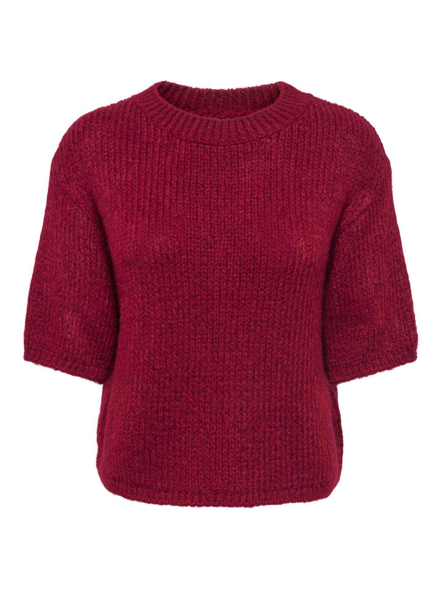JDY JDYDICTE S/S PULL O-NECK KNT NOOS Tibetan Red 2900168771041