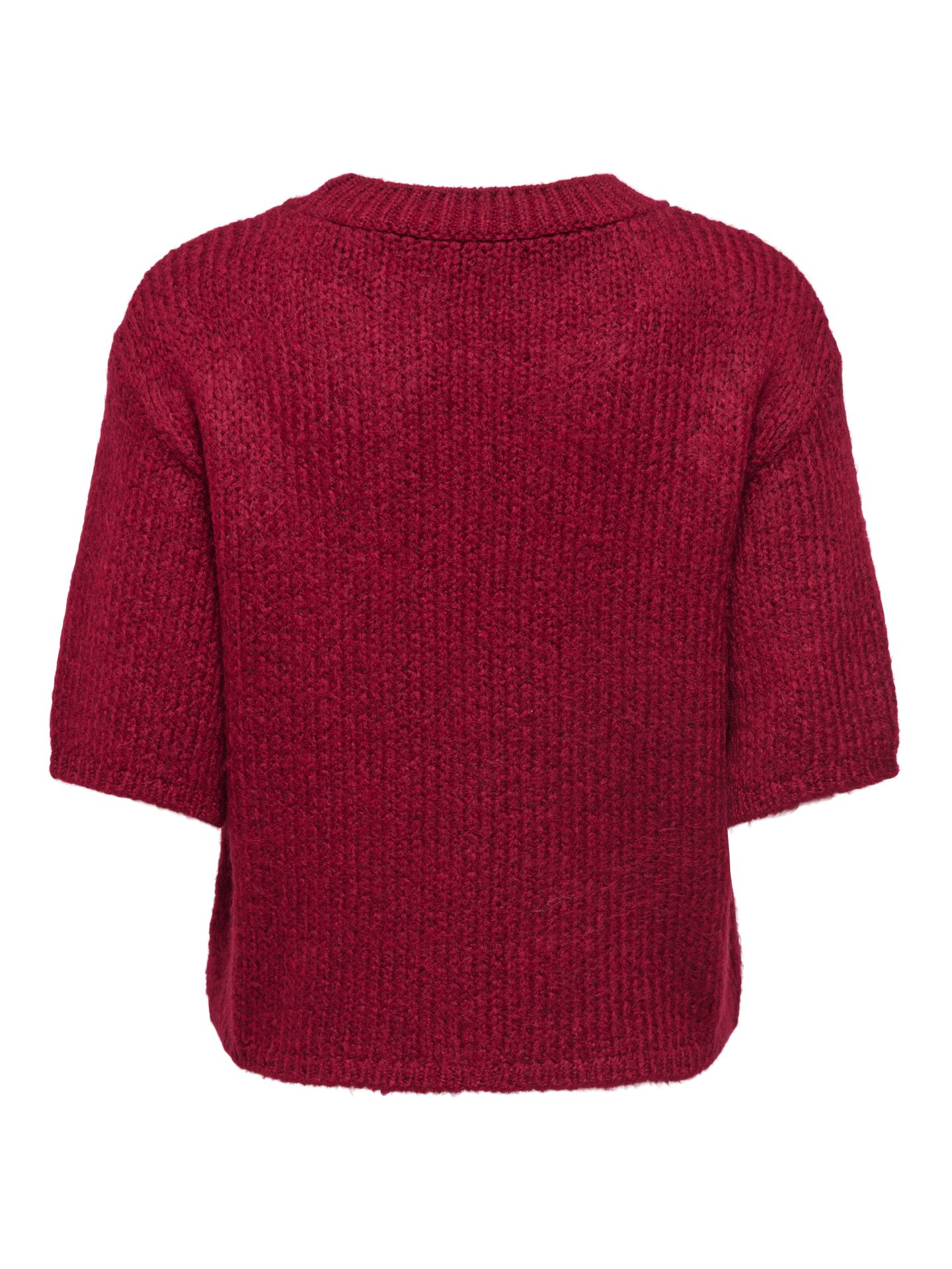 JDY JDYDICTE S/S PULL O-NECK KNT NOOS Tibetan Red 2900168771041