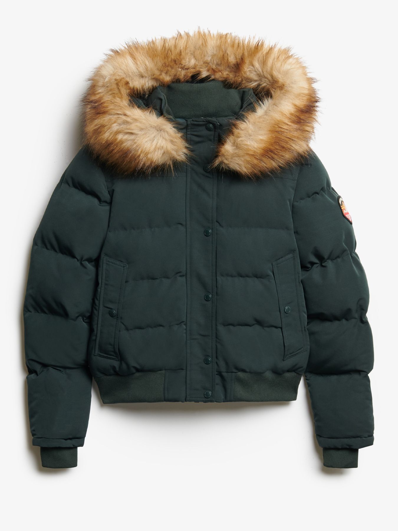Superdry Everest Hooded Bomber Jacket 65f CEDAR GREEN 2900168823047