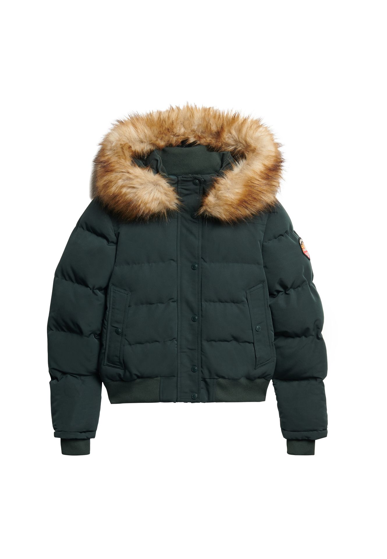 Superdry Everest Hooded Bomber Jacket 65f CEDAR GREEN 2900168823047