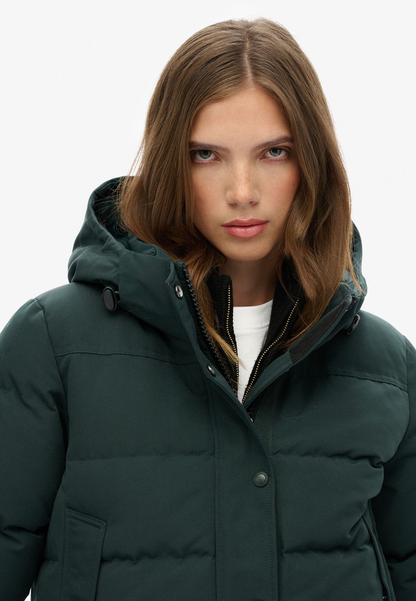 Superdry Everest Hooded Bomber Jacket 65f CEDAR GREEN 2900168823047