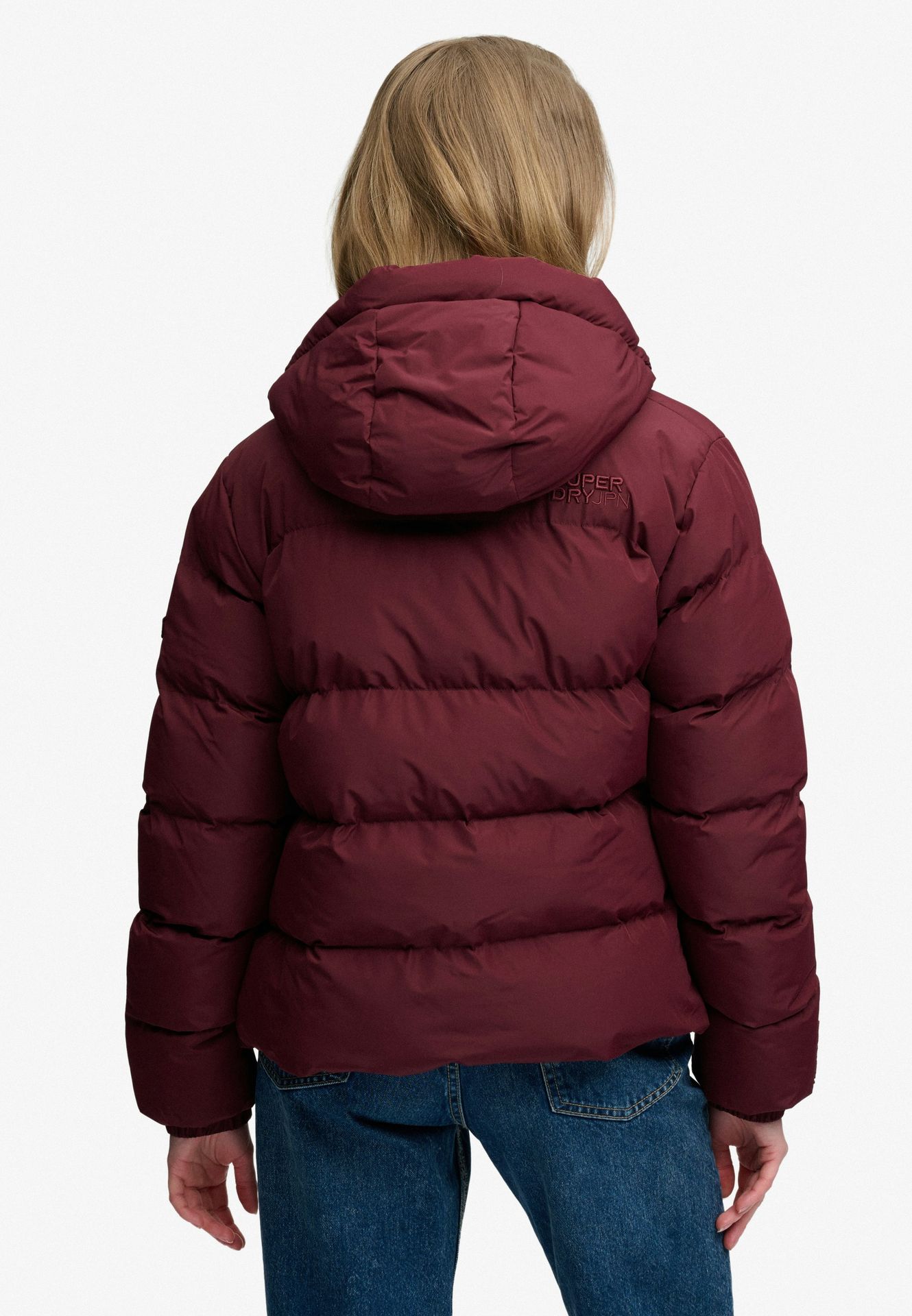 Superdry Hooded Sports Puffer Jacket 1kd Port Red 2900168825041