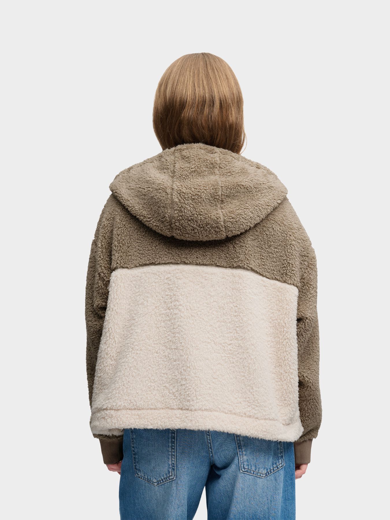 Superdry Super Soft Zip Hoodie m5d Vintage Khaki/Off White 2900168831035